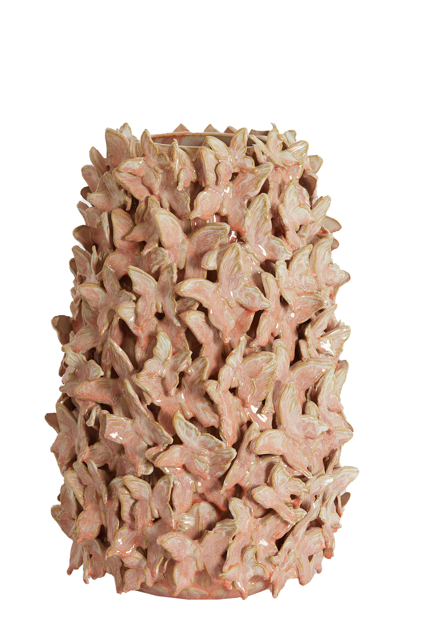 Light & Living Vaas deco Ø23x36,5 cm MARIPOSA keramiek roze