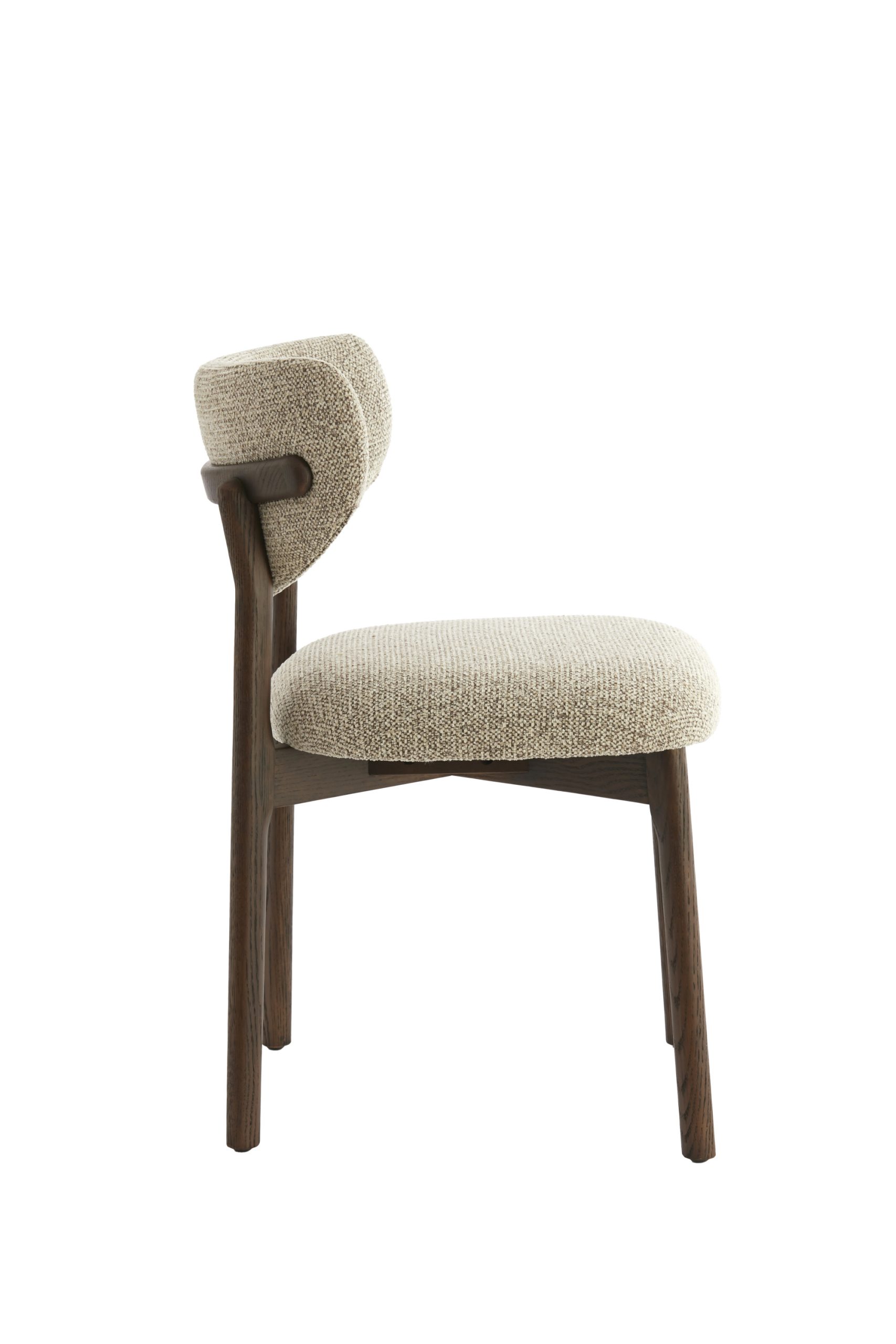 Light & Living Eetkamerstoel 54,5x51x80,5 cm TROSA hout d bruin+crème-bruin