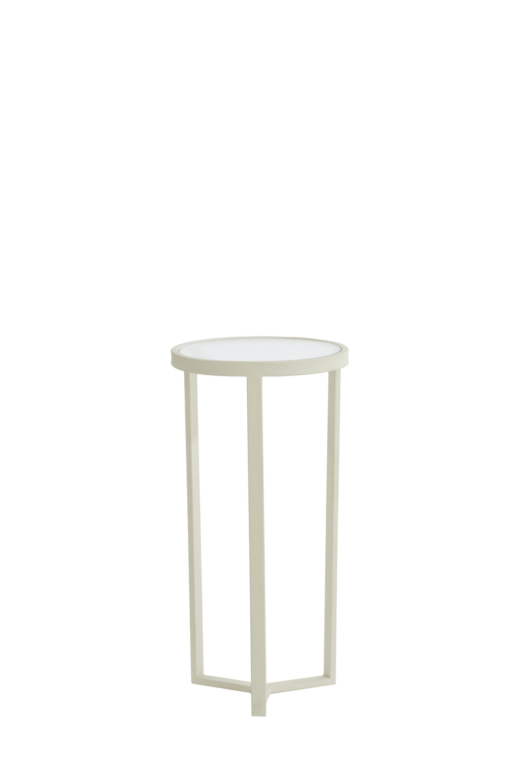Light & Living Zuil Ø30x60,5 cm RETIRO helder rib glas+crème