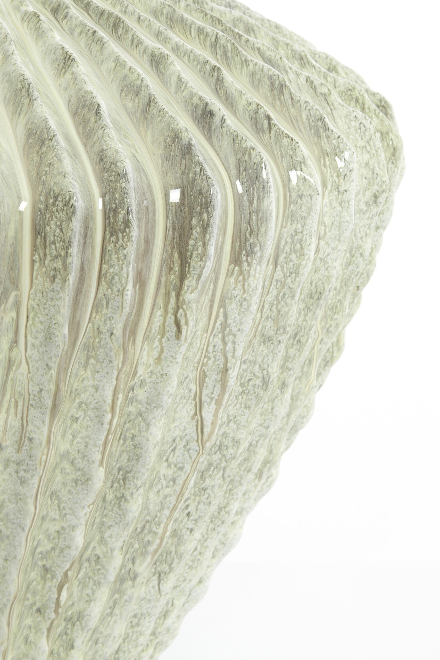 Light & Living Vaas deco Ø55x45 cm CACTI glans mint groen
