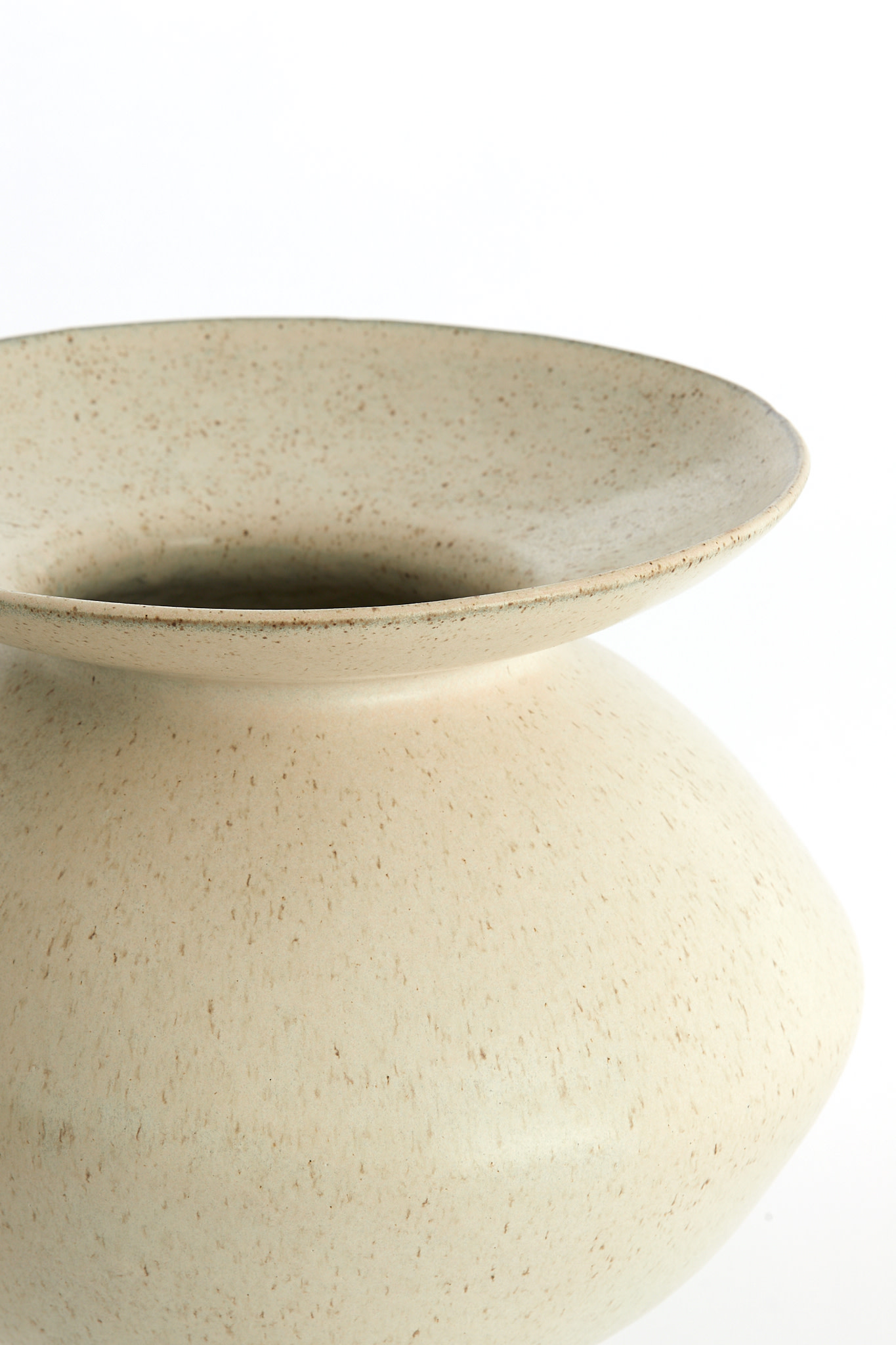 Light & Living Vaas deco Ø31x33,5 cm AJUDA mat crème-zand