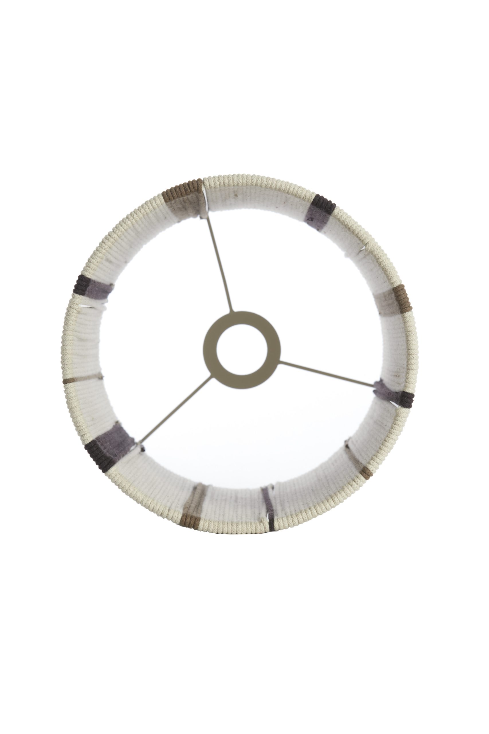 Light & Living Kap cilinder 25-25-36 cm MEDAN crème+bruin+donker bruin