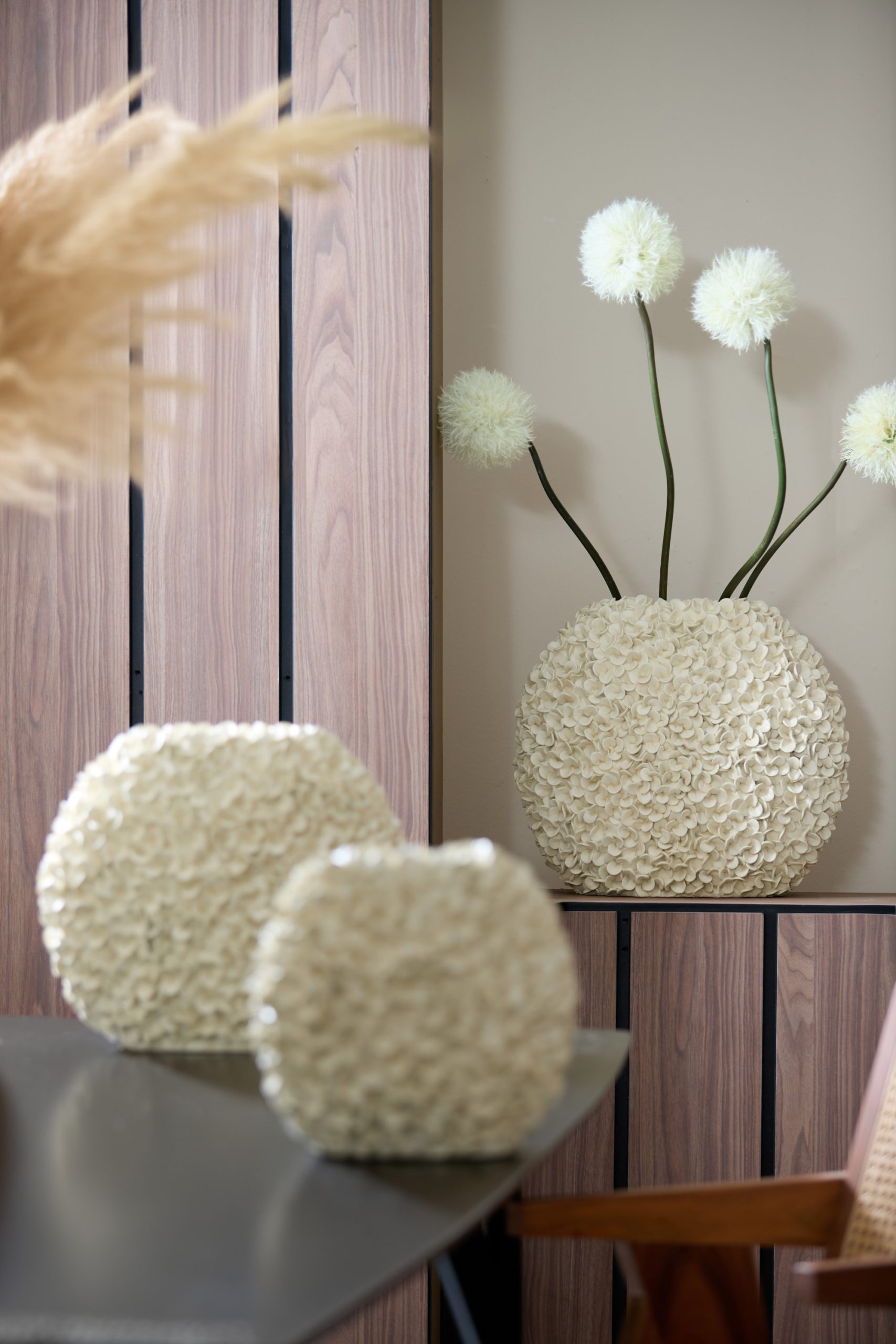 Light & Living Vaas deco 52x23x46,5 cm PHYLIA crème