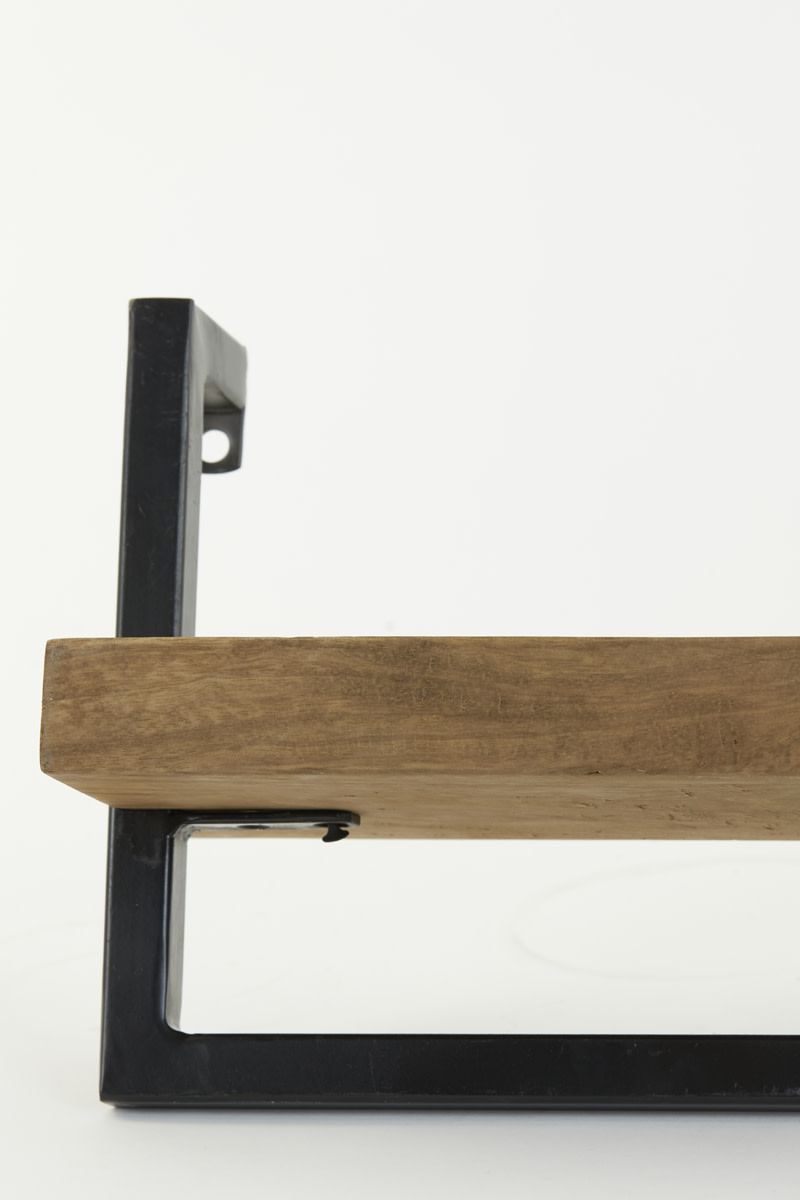 Light & Living Wandplank 120x18x24 cm MADDISON hout donker bruin