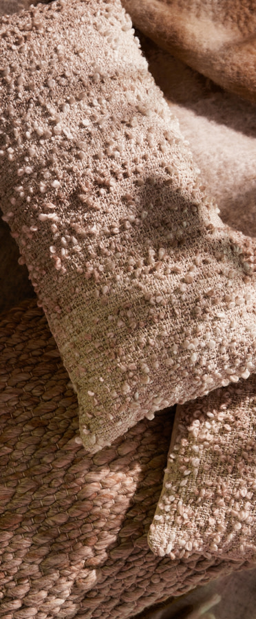 Light & Living Kussen 60x30 cm MEZOKI bouclé licht bruin
