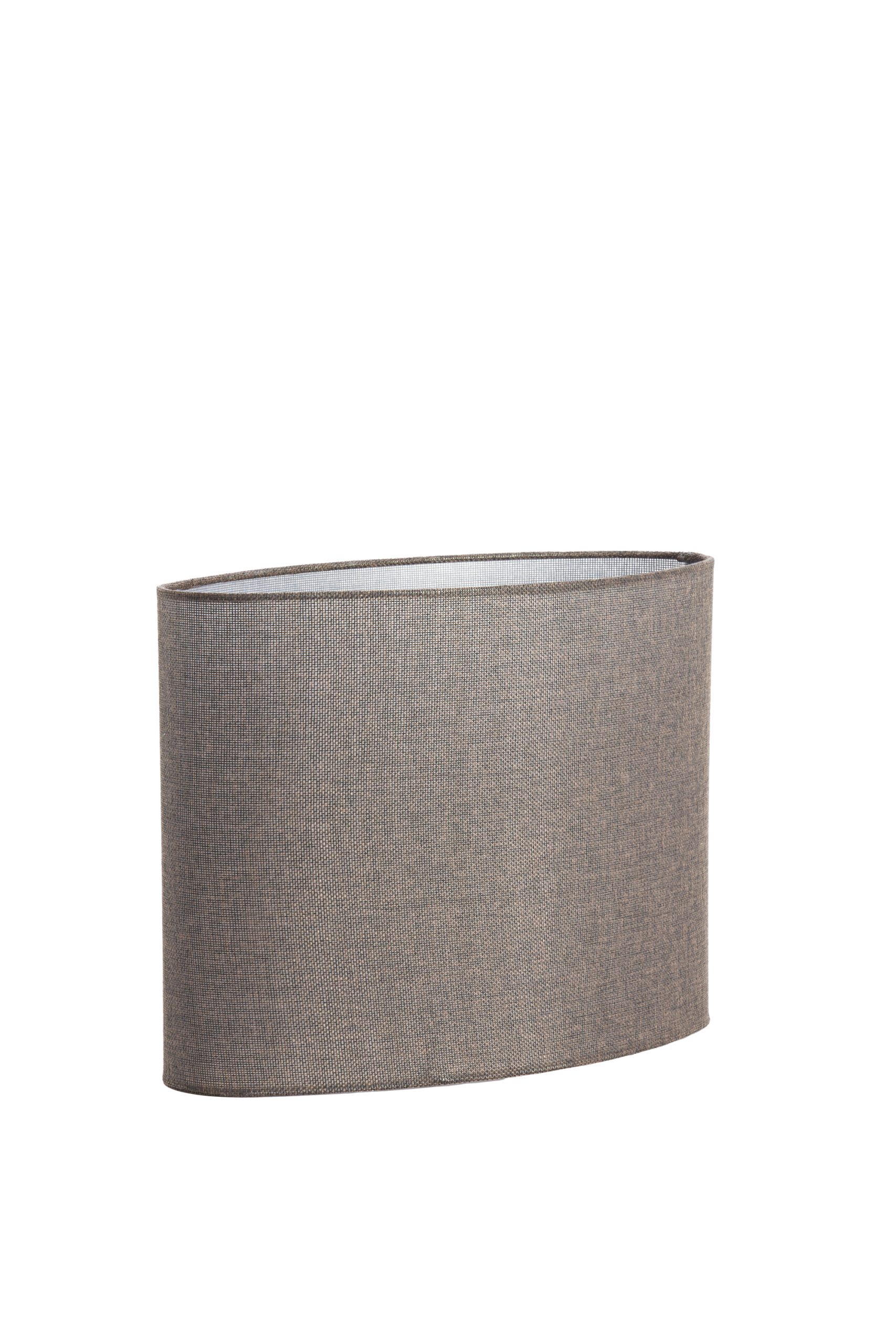 Light & Living Kap ovaal 38-17,5-28 cm BRANFO linnen donker bruin