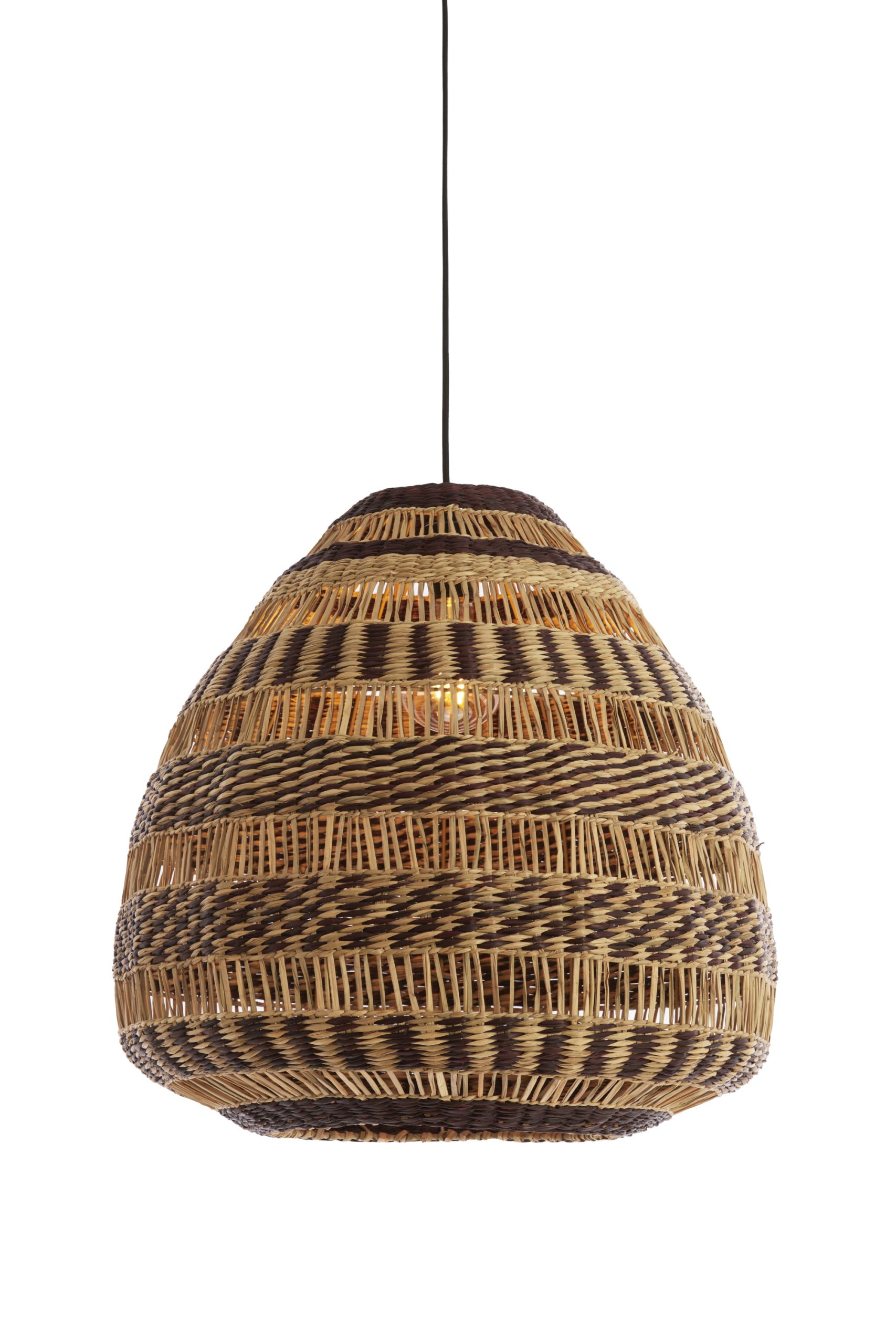 Light & Living Hanglamp Ø56x55 cm SOLUNA zeegras naturel+bruin