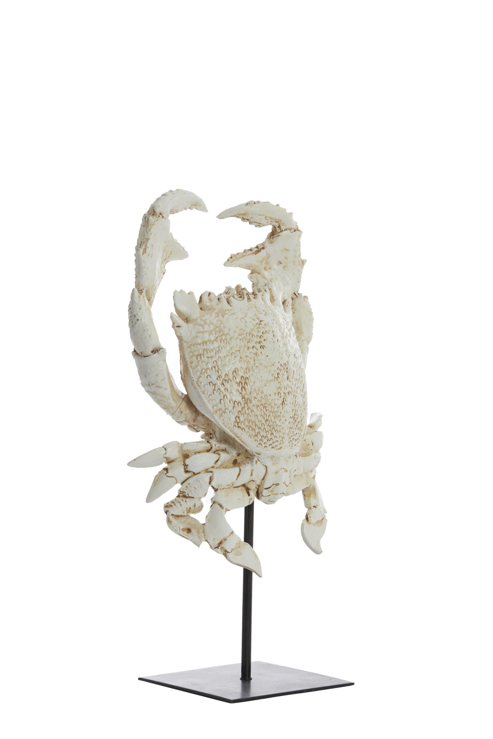 Light & Living Ornament op voet 23x12,5x42,5 cm CRAB gebroken wit