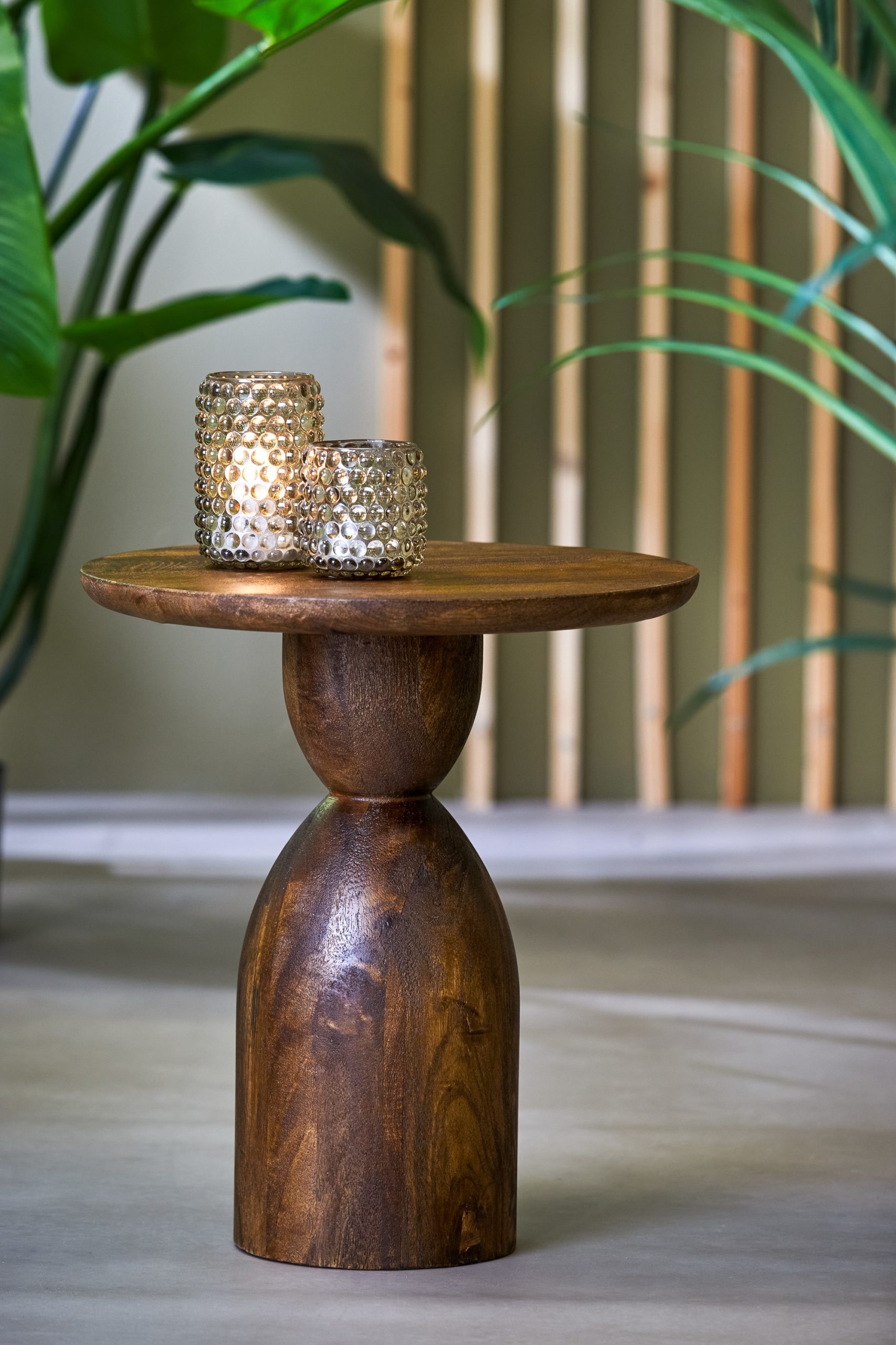 Light & Living Bijzettafel Ø40x50 cm TORIR mango hout bruin