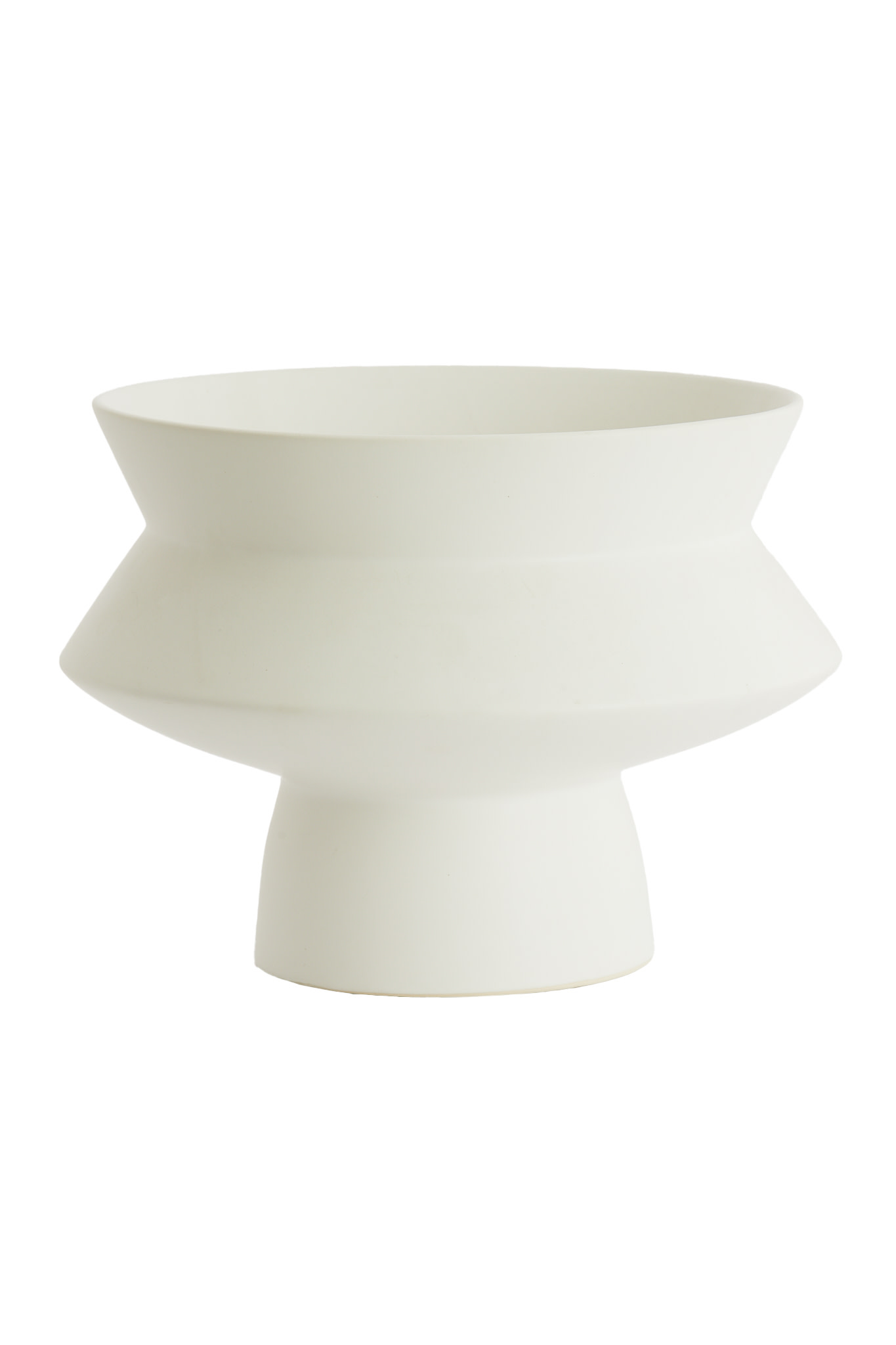 Light & Living Vaas deco Ø31,5x23,5 cm VICENTO mat wit