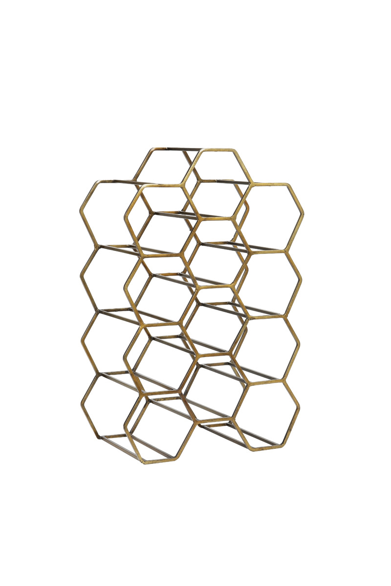 Light & Living Wijnrek 12 flessen 30x18x46 cm SALBRIS antiek brons