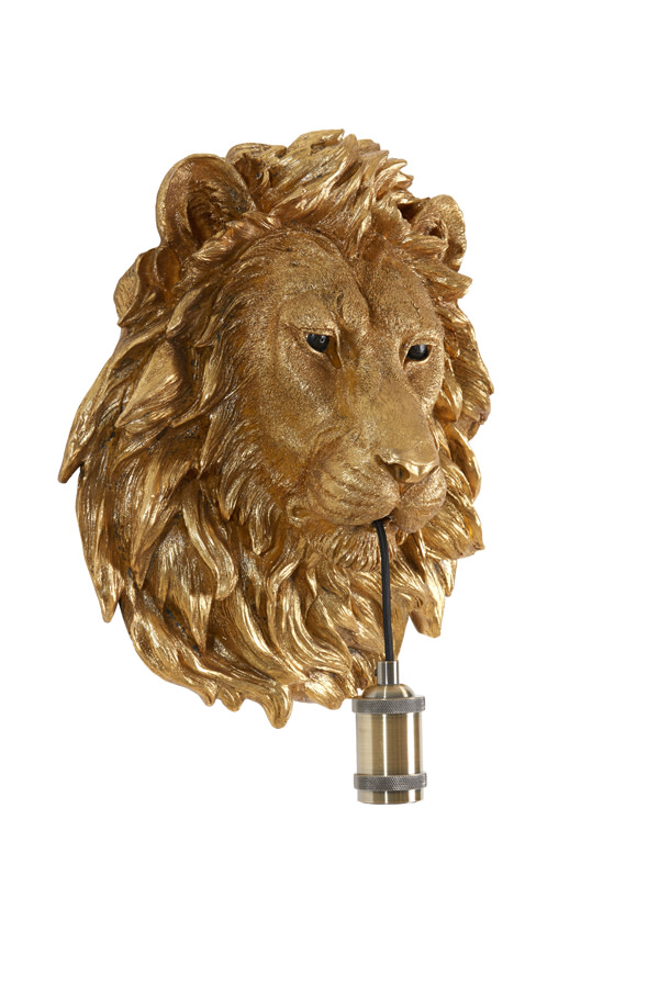 Light & Living Wandlamp 33,5x19x40,5 cm LION antiek brons