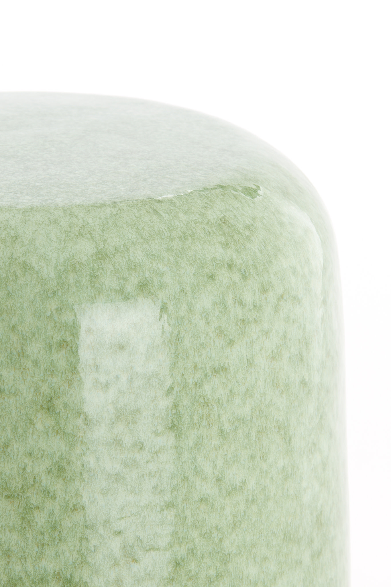 Light & Living Bijzettafel Ø34x46,5 cm FRANCA keramiek mint groen-groen