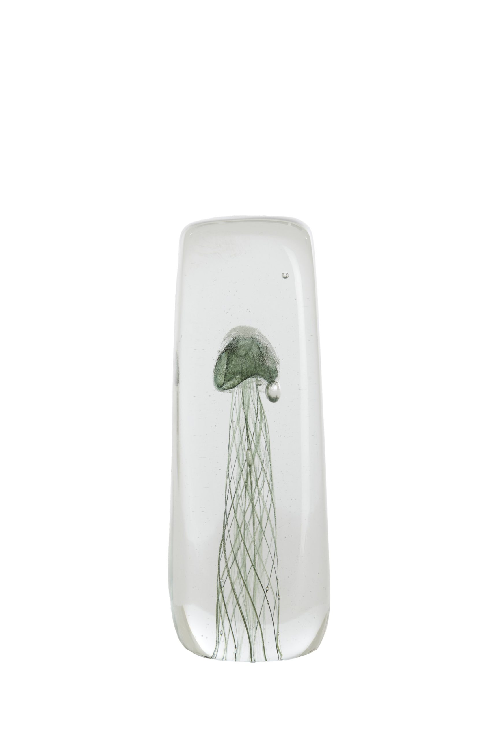 Light & Living Ornament 6x6x18,5 cm JELLYFISH glas donker groen