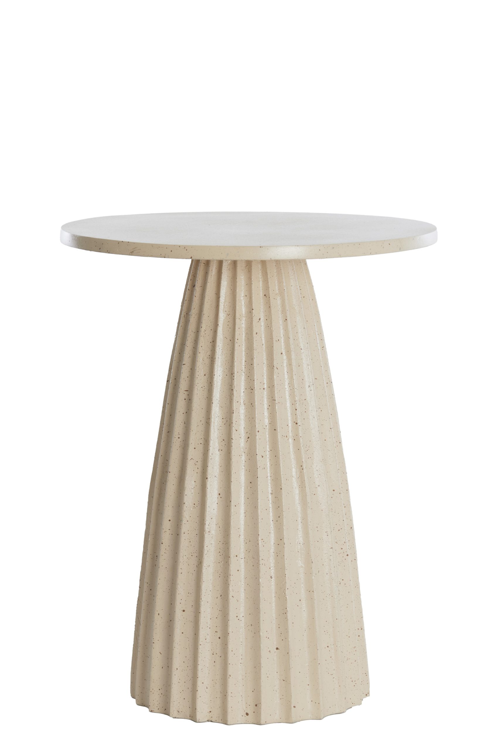 Light & Living Bijzettafel Ø40x51 cm VEGLIA mat zand+licht bruin gespikkeld