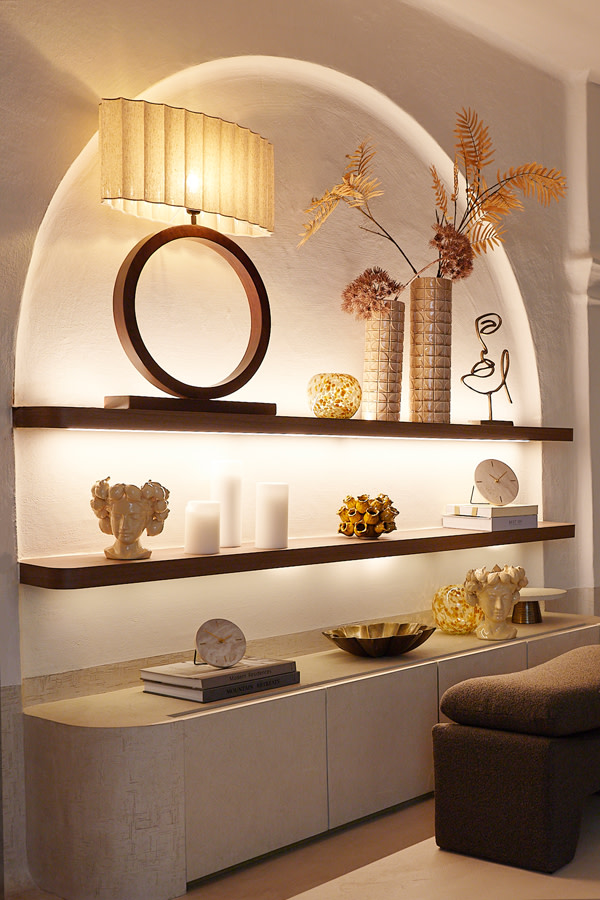 Light & Living Kap ovaal recht smal 58-24-27 cm DISLI naturel