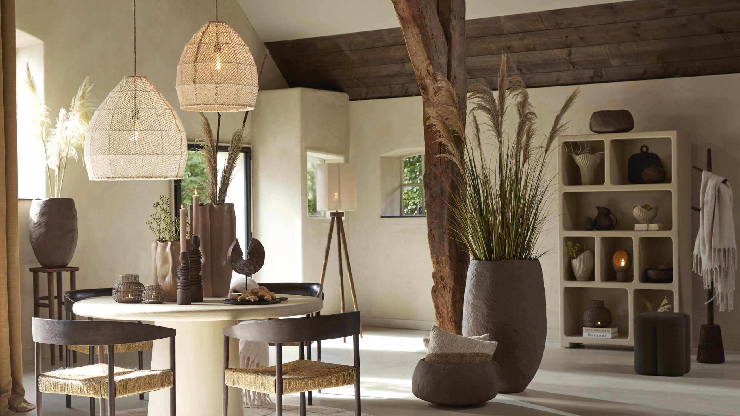 Light & Living Zuil 32x32x80 cm QIANO acacia hout bruin