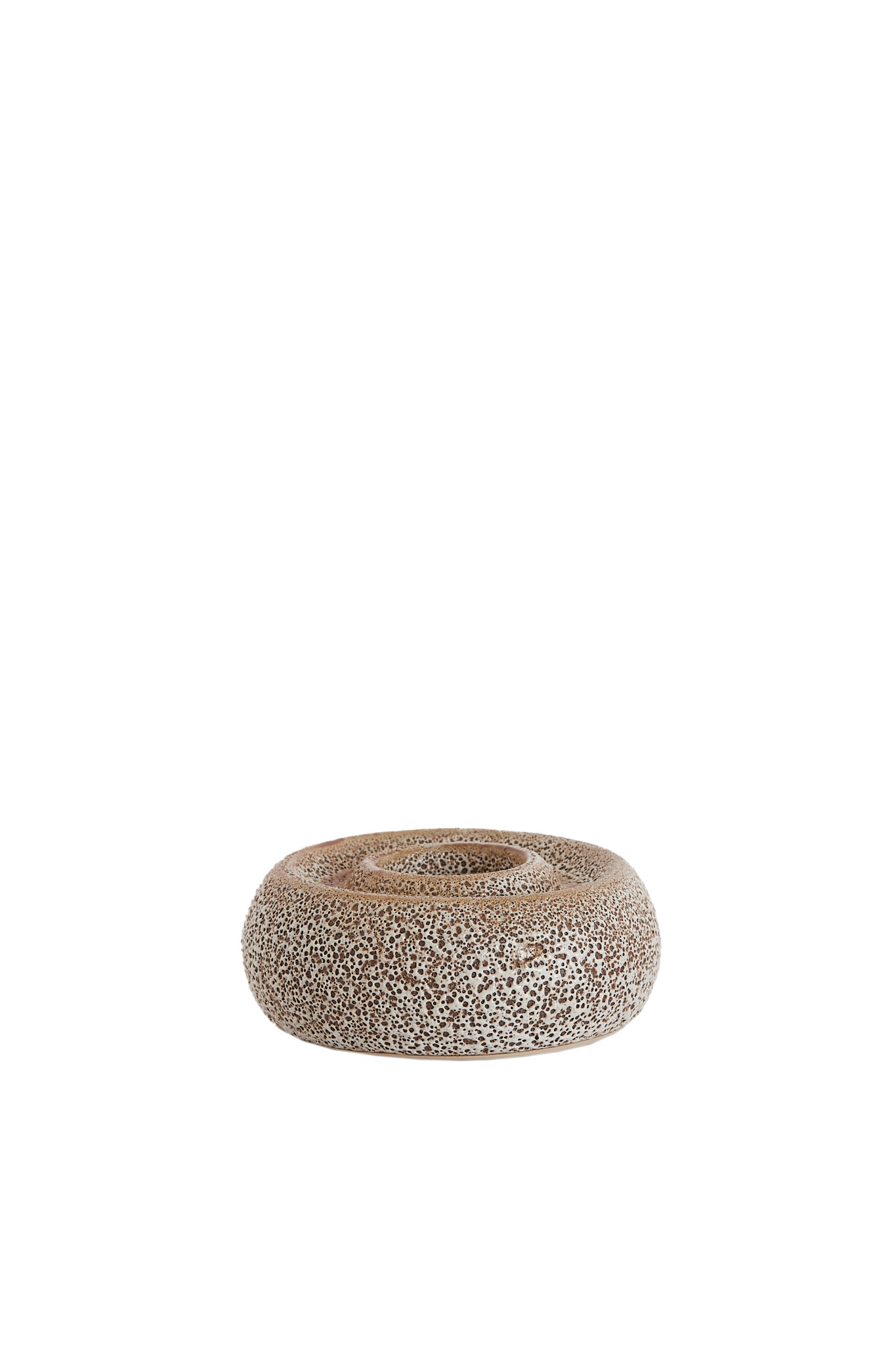 Light & Living Theelichthouder Ø12,5x5 cm OTHONI keramiek crème-zwart