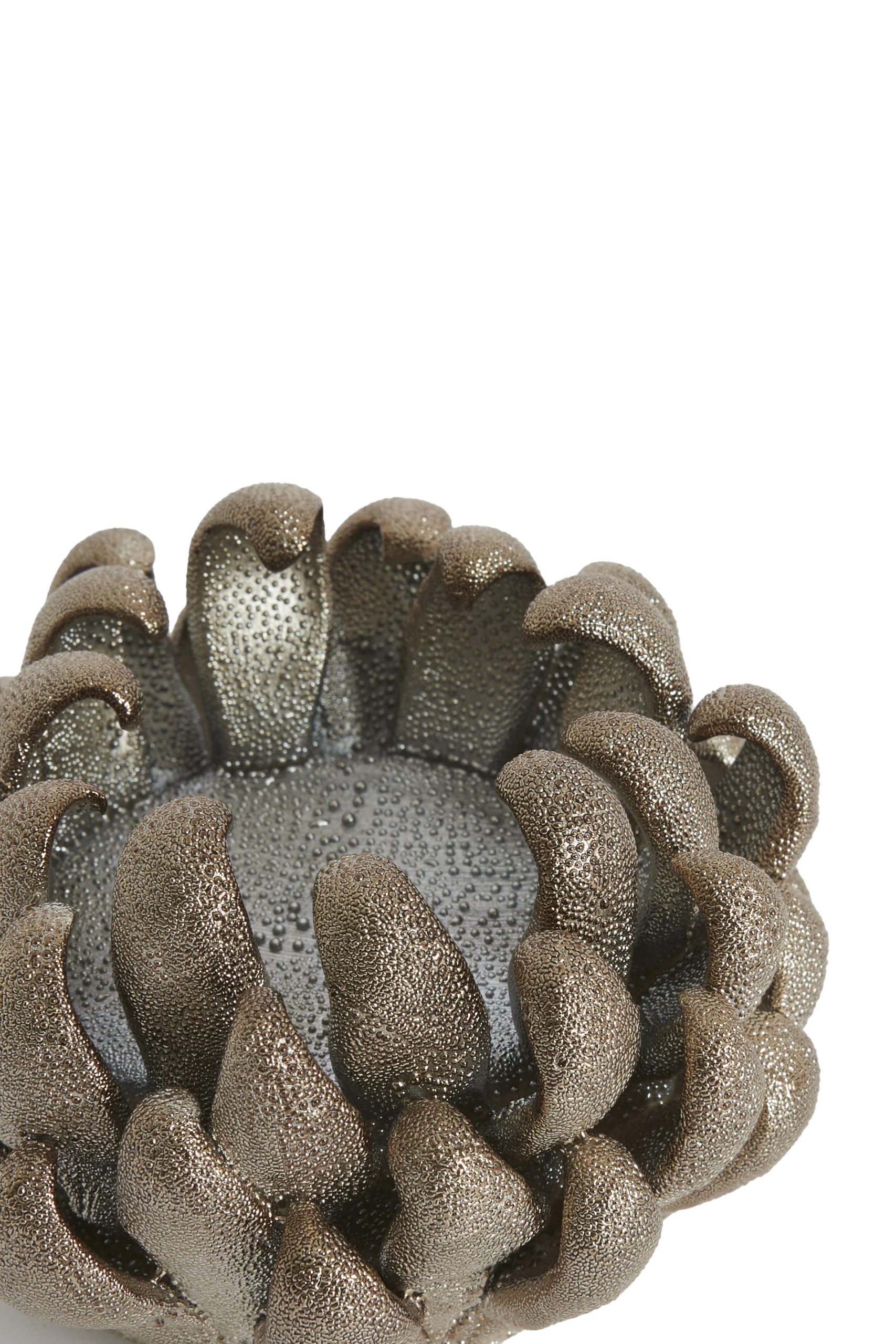 Light & Living Theelichthouder Ø10,5x7,5 cm SERINA porselein brons