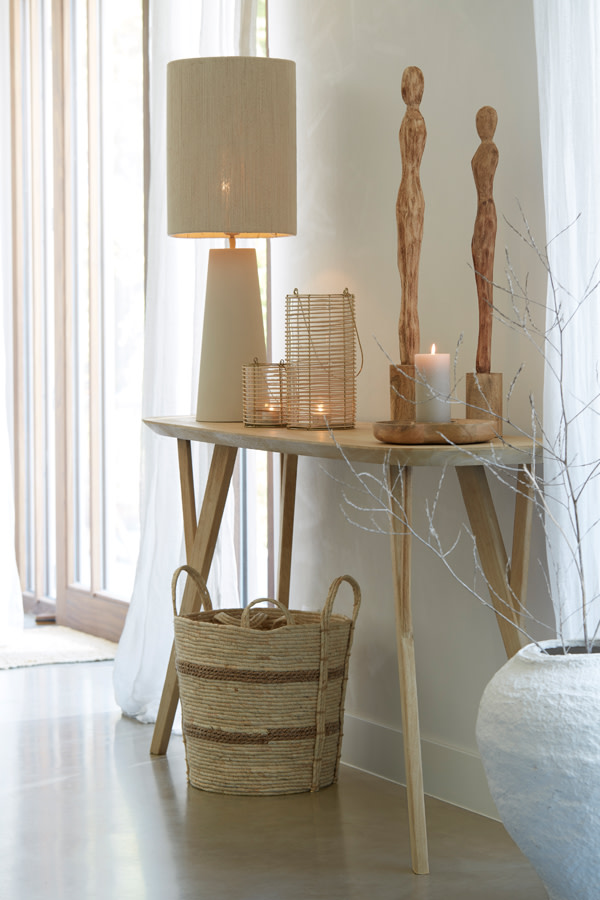 Light & Living Kap cilinder 30-30-40 cm MEDAN crème