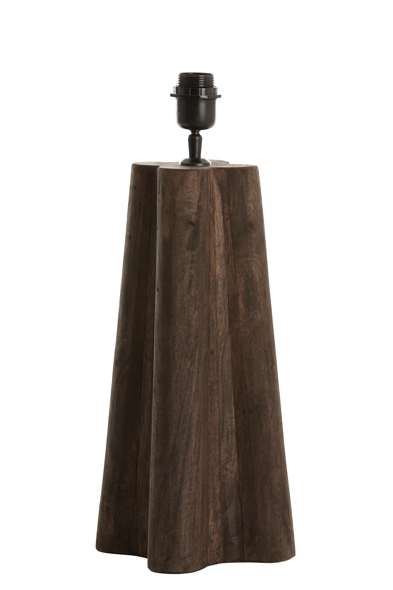 Light & Living Lampvoet 15x15x40 cm NAVELLI hout mat grijs-bruin
