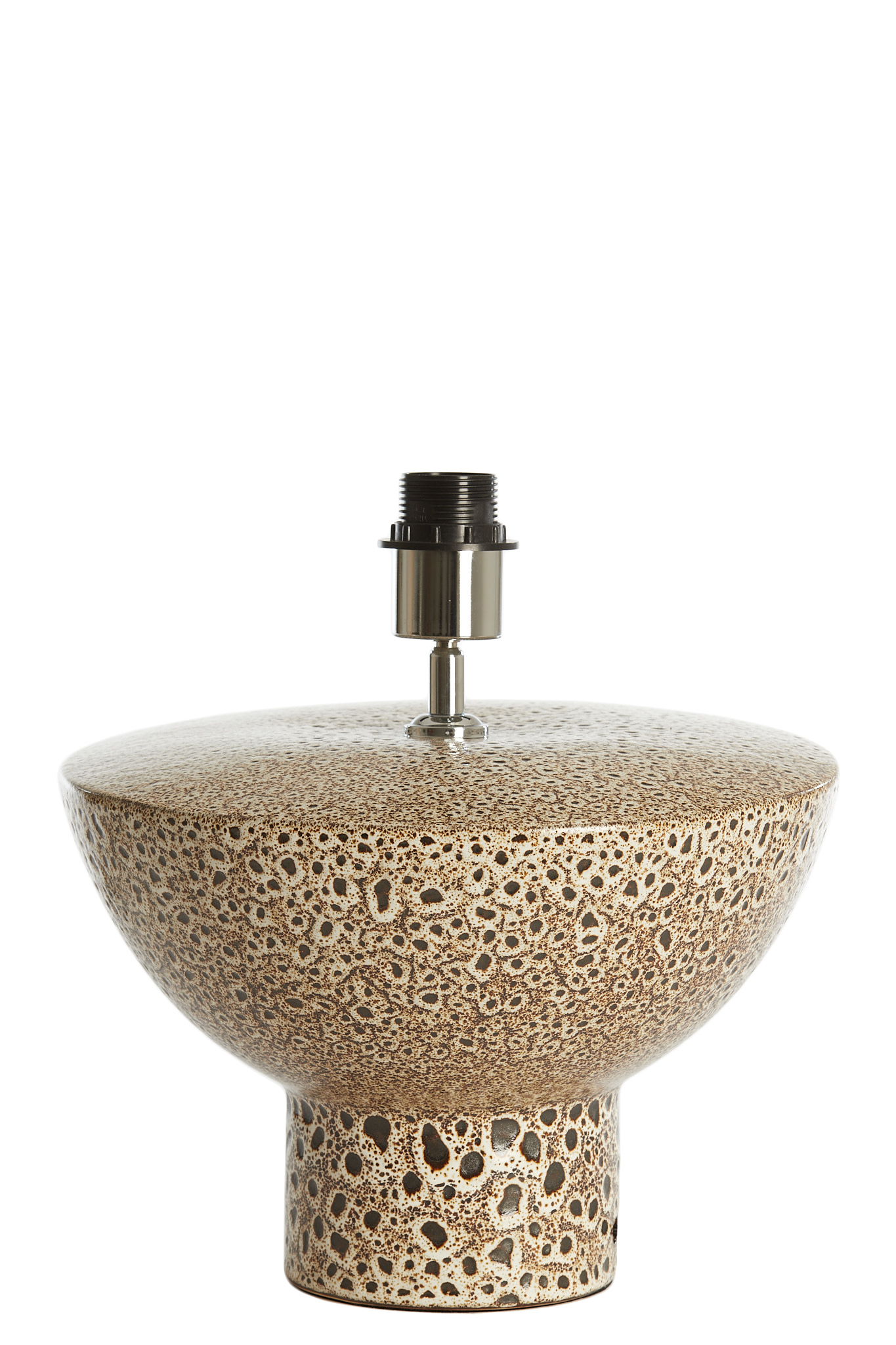 Light & Living Lampvoet Ø32x22 cm YASUR keramiek crème+zwart