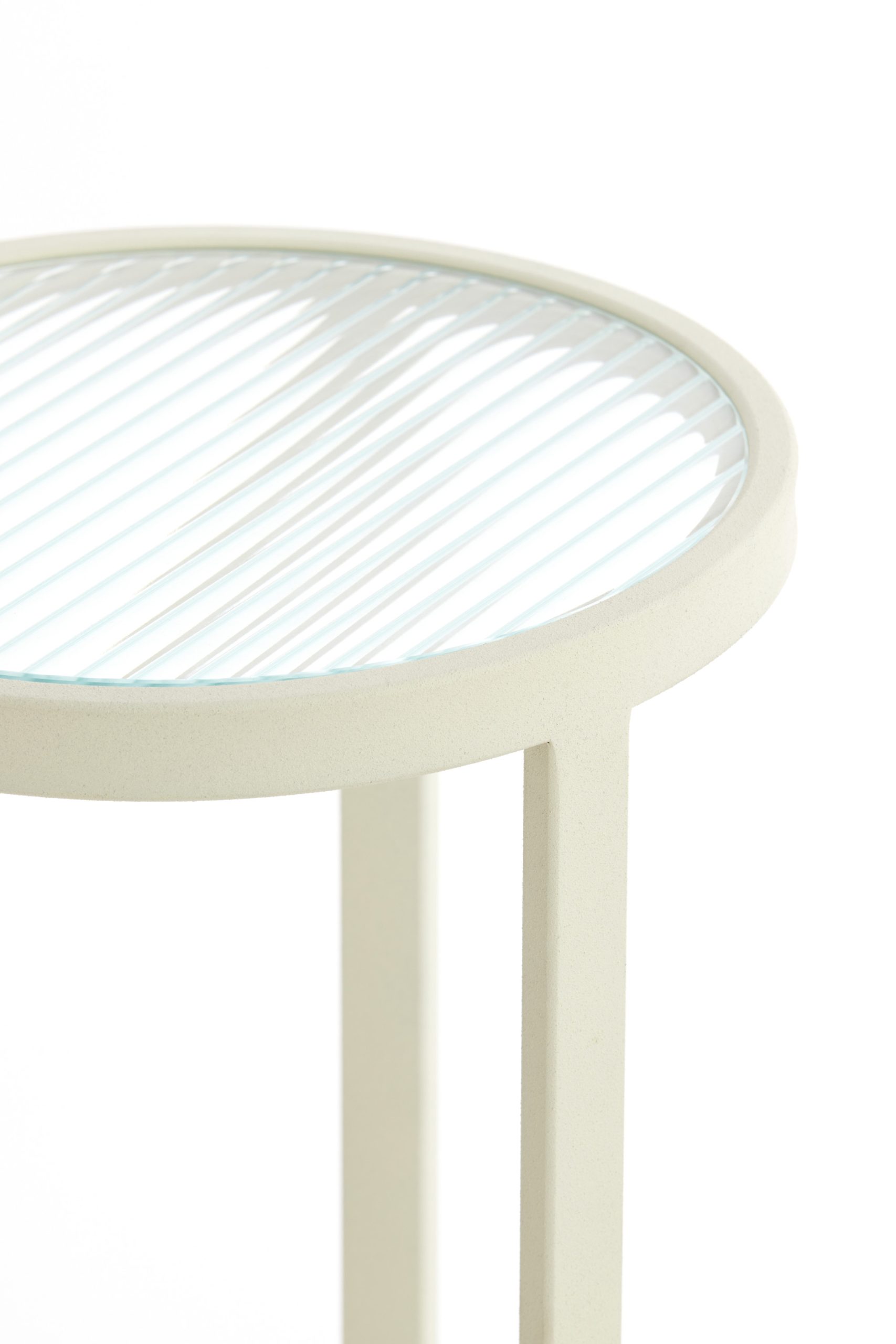Light & Living Zuil Ø30x60,5 cm RETIRO helder rib glas+crème