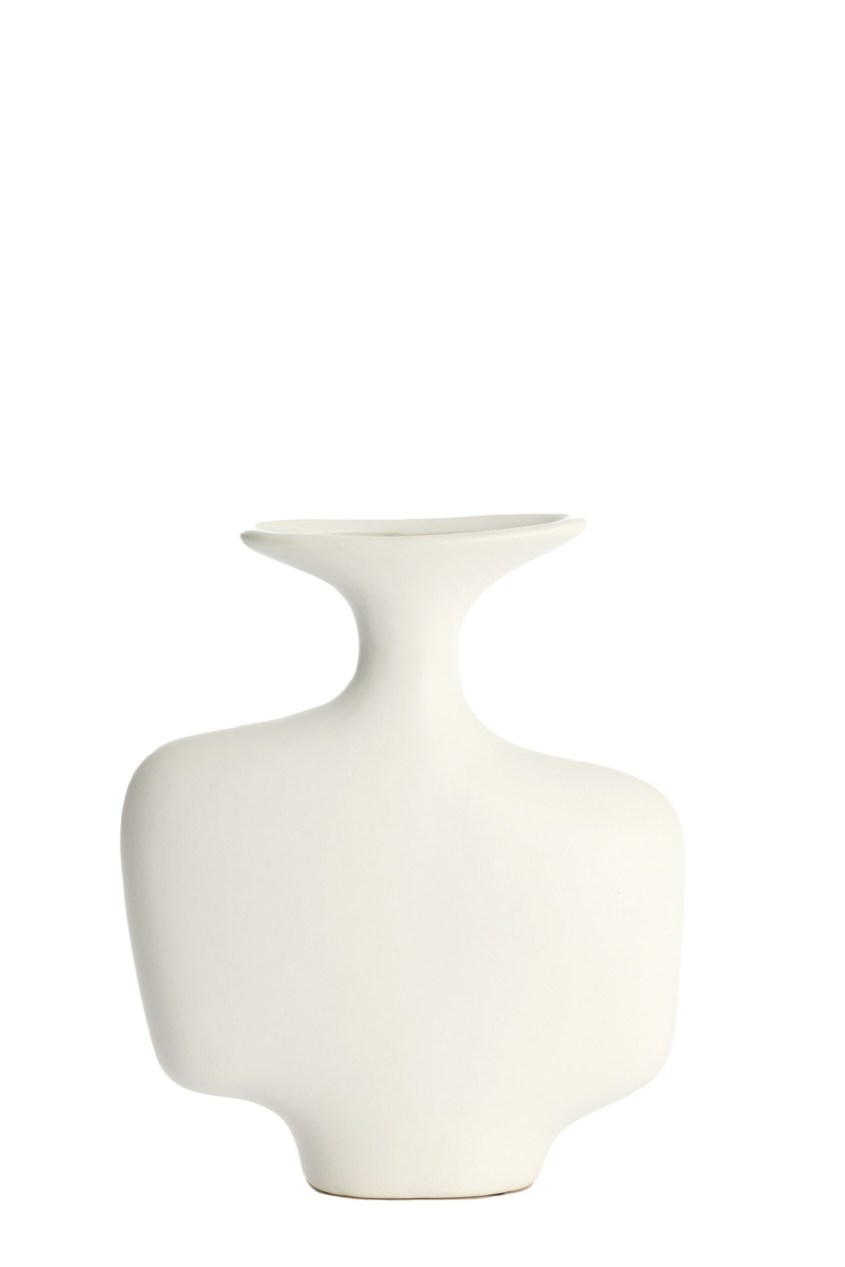 Light & Living Vaas deco 18x8x31 cm TROVO keramiek wit