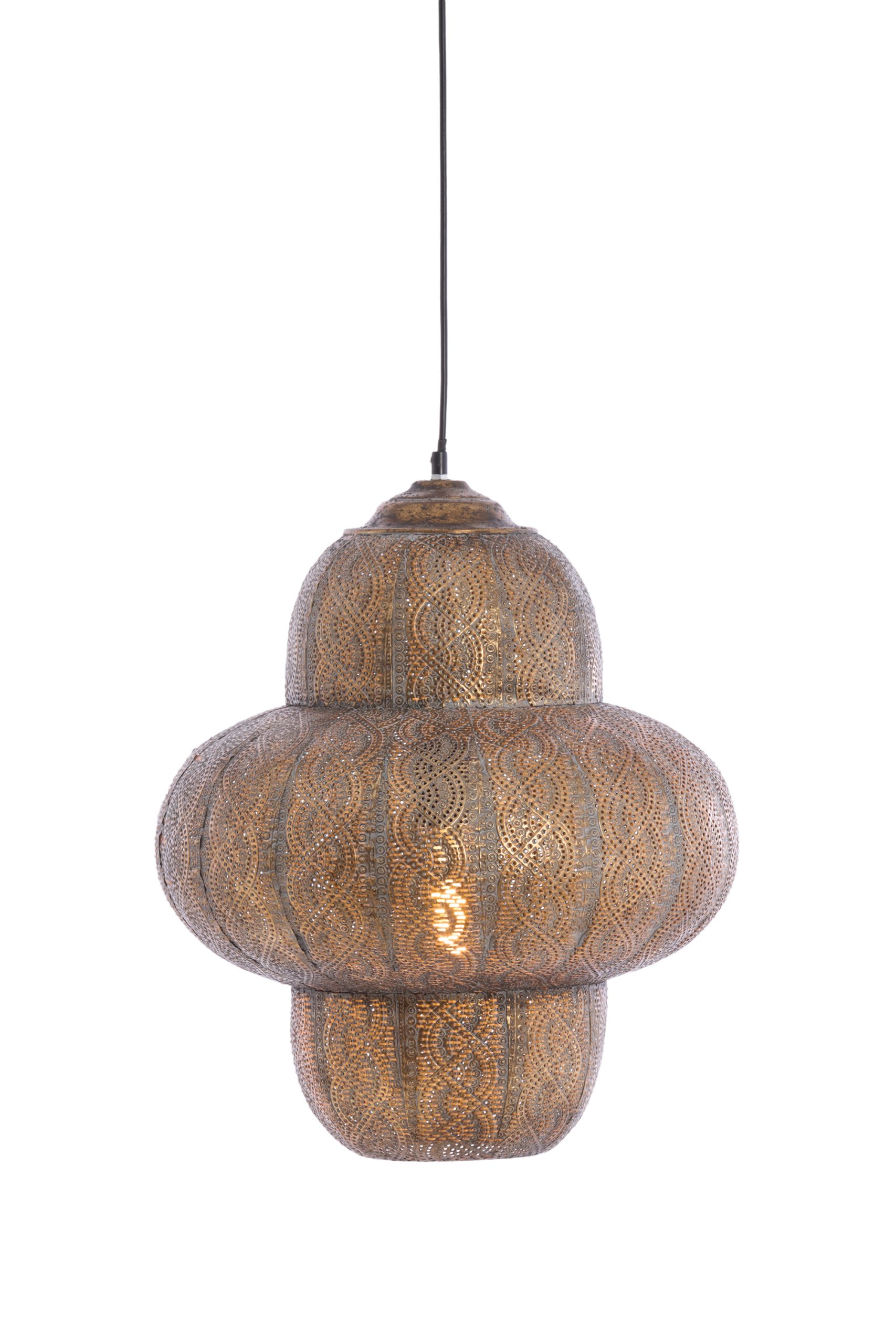 Light & Living Hanglamp Ø42x50,5 cm RYOTA bruin goud