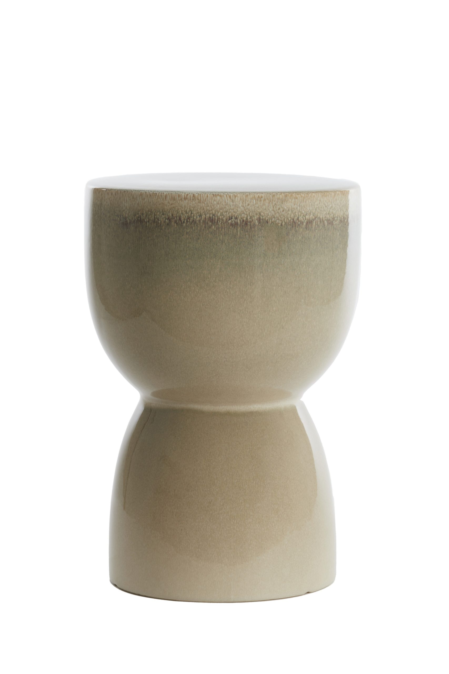 Light & Living Bijzettafel Ø28,5x42 cm FINCA keramiek glans crème