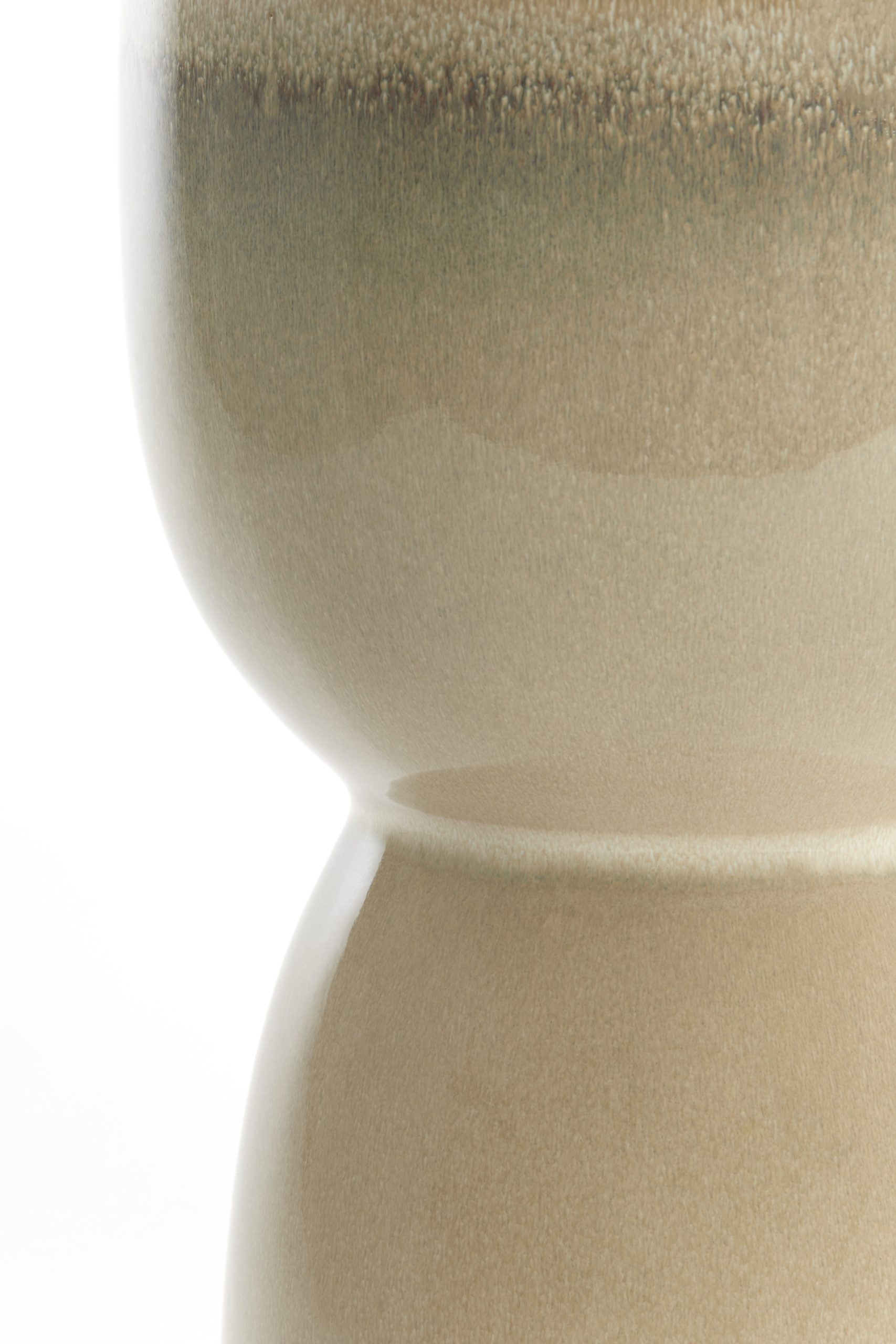 Light & Living Bijzettafel Ø28,5x42 cm FINCA keramiek glans crème