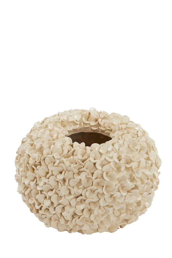 Light & Living Vaas deco Ø38x23 cm PHYLIA crème