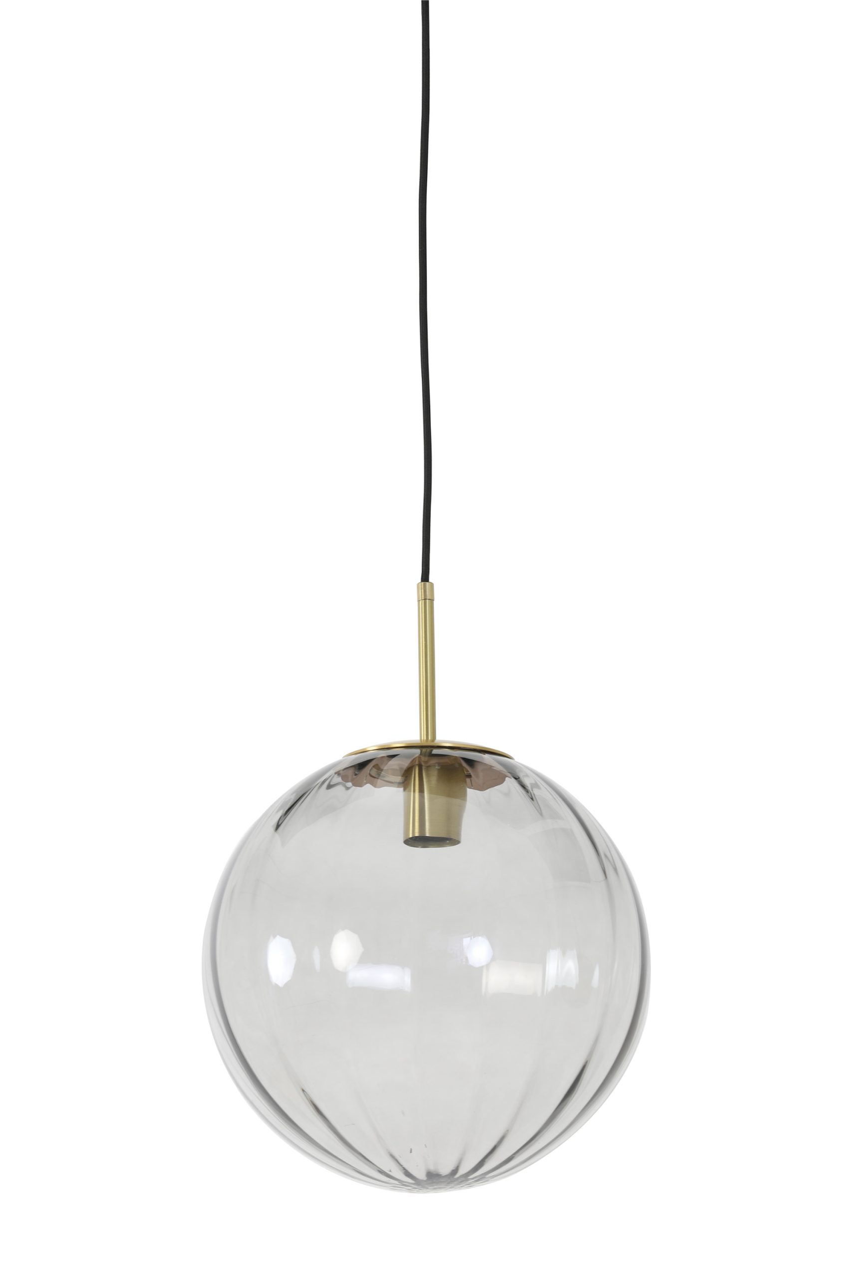 Light & Living Hanglamp Ø30 cm MAGDALA glas licht grijs+goud
