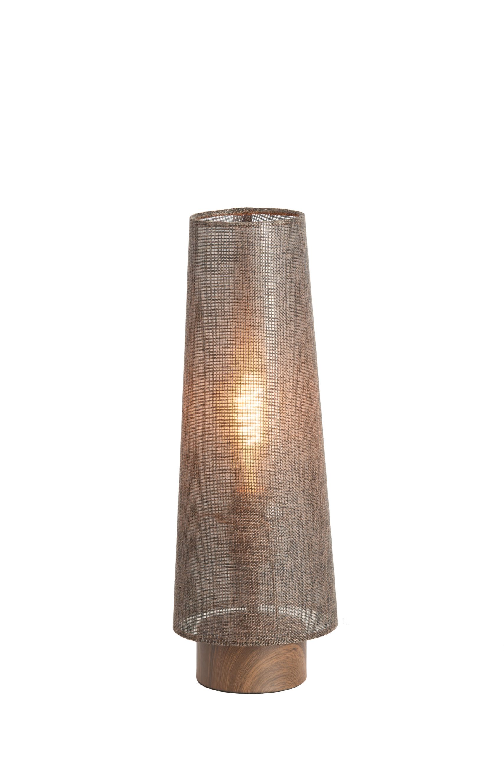 Light & Living Tafellamp Ø15x42 cm HOWIE hout print d bruin+donker bruin