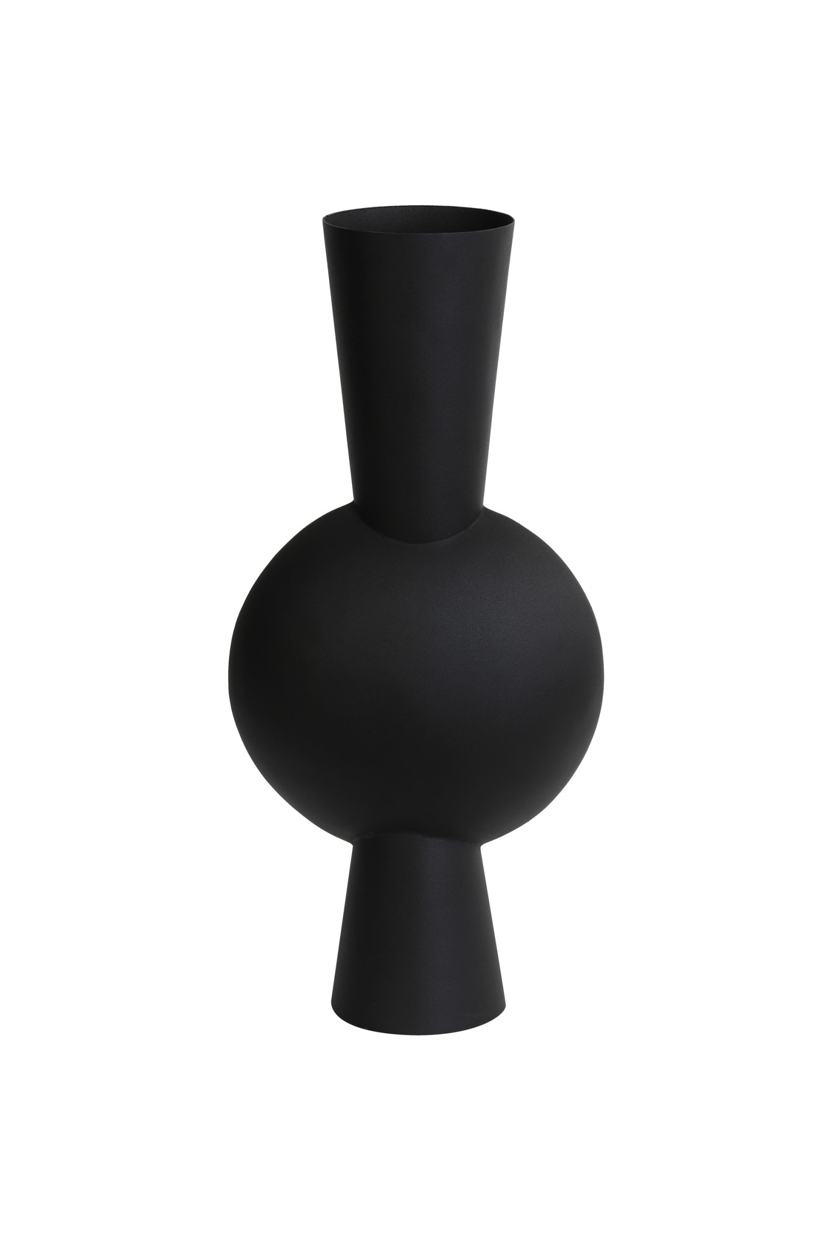 Light & Living Vaas deco 26x19x54 cm KAVANDU mat zwart