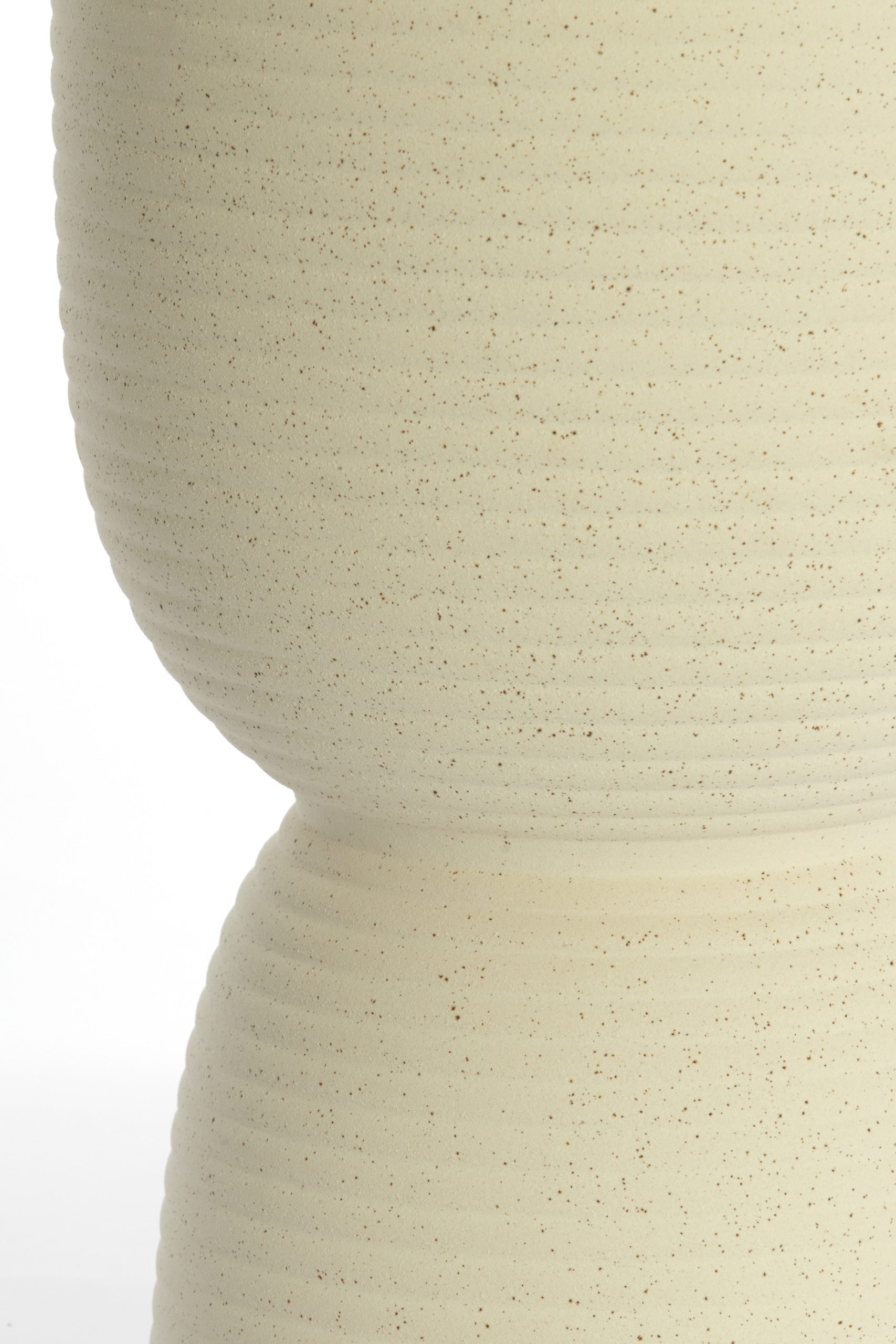 Light & Living Bijzettafel Ø28,5x42 cm FINCA keramiek mat crème