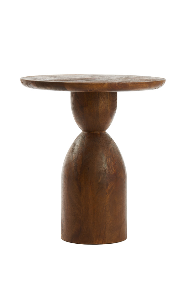 Light & Living Bijzettafel Ø40x50 cm TORIR mango hout bruin