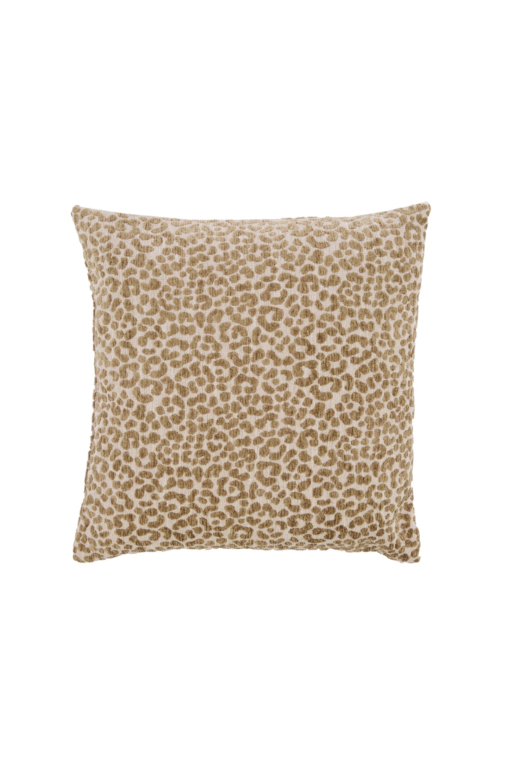 Light & Living Kussen 45x45 cm SAFFORD zand+olijf groen veren gevuld