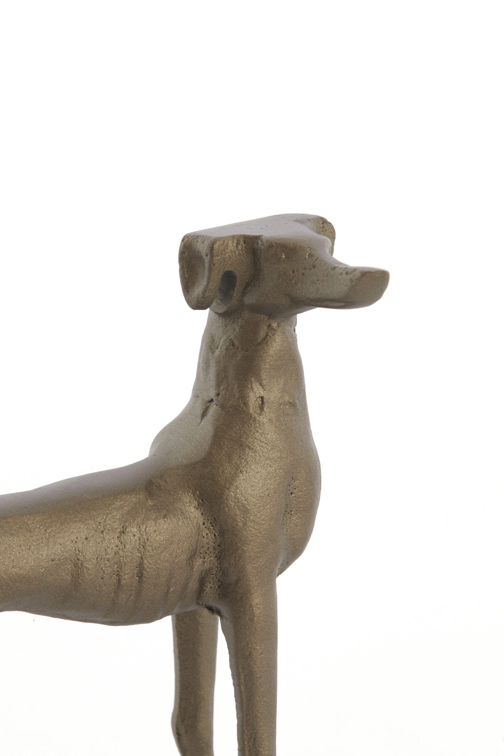 Light & Living Ornament S/2 17x8x18+17x8x18 cm DOGS bruin-brons