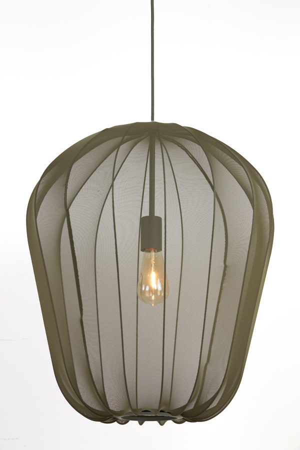 Light & Living Hanglamp Ø50x60 cm PLUMERIA donker groen