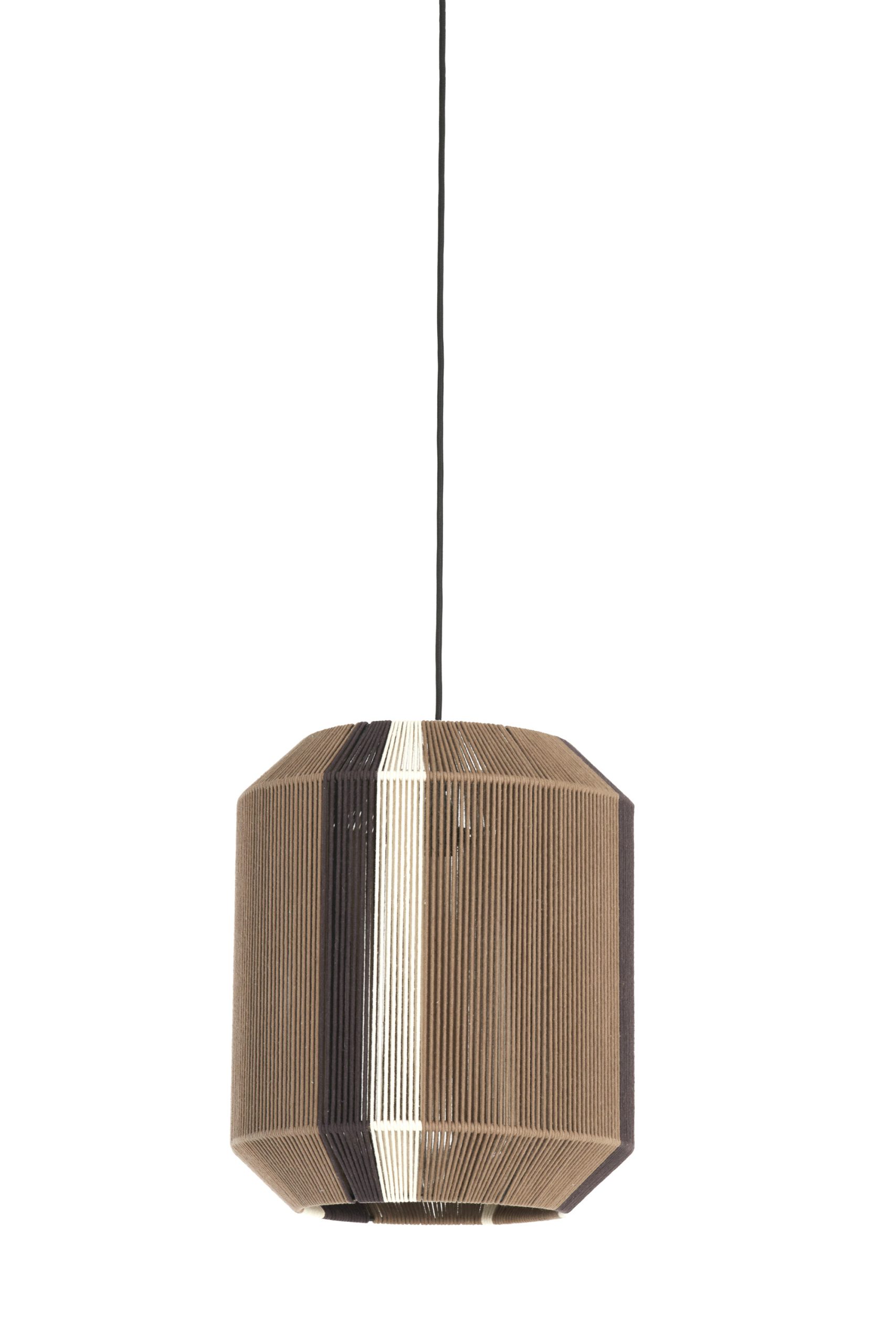 Light & Living Hanglamp Ø36x43 cm KOZANA bruin+crème+donker bruin