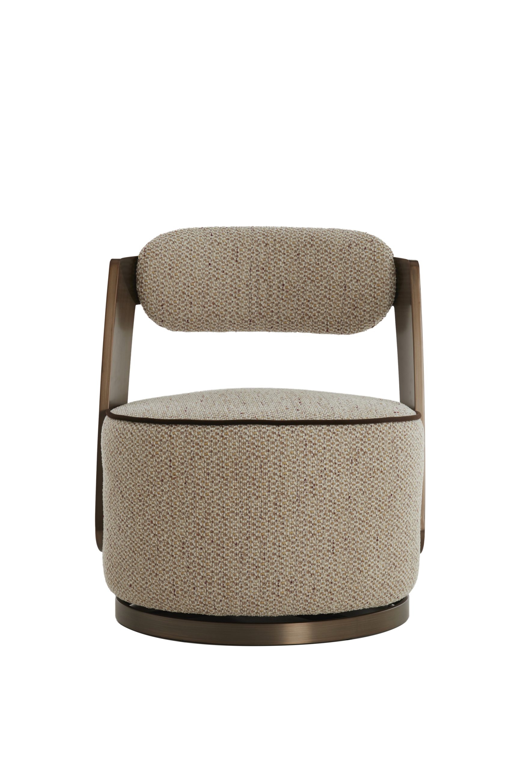 Light & Living Stoel 68x65x77 cm KEMENA zand+crème-terra