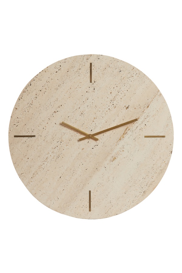 Light & Living Klok Ø43 cm JENAY travertin zand