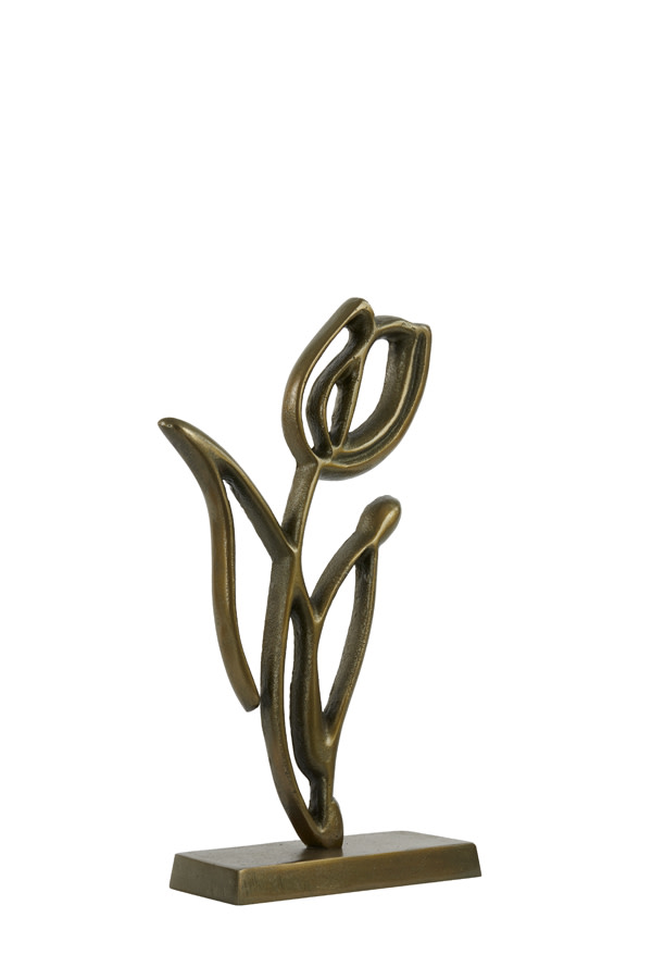 Light & Living Ornament op voet 17x6x35 cm TULIPANU antiek brons
