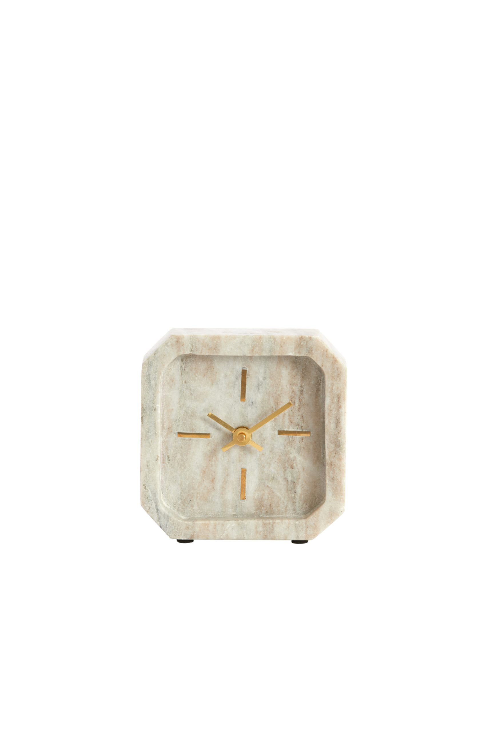 Light & Living Klok 13x4x13 cm PABLIA marmer zand-grijs