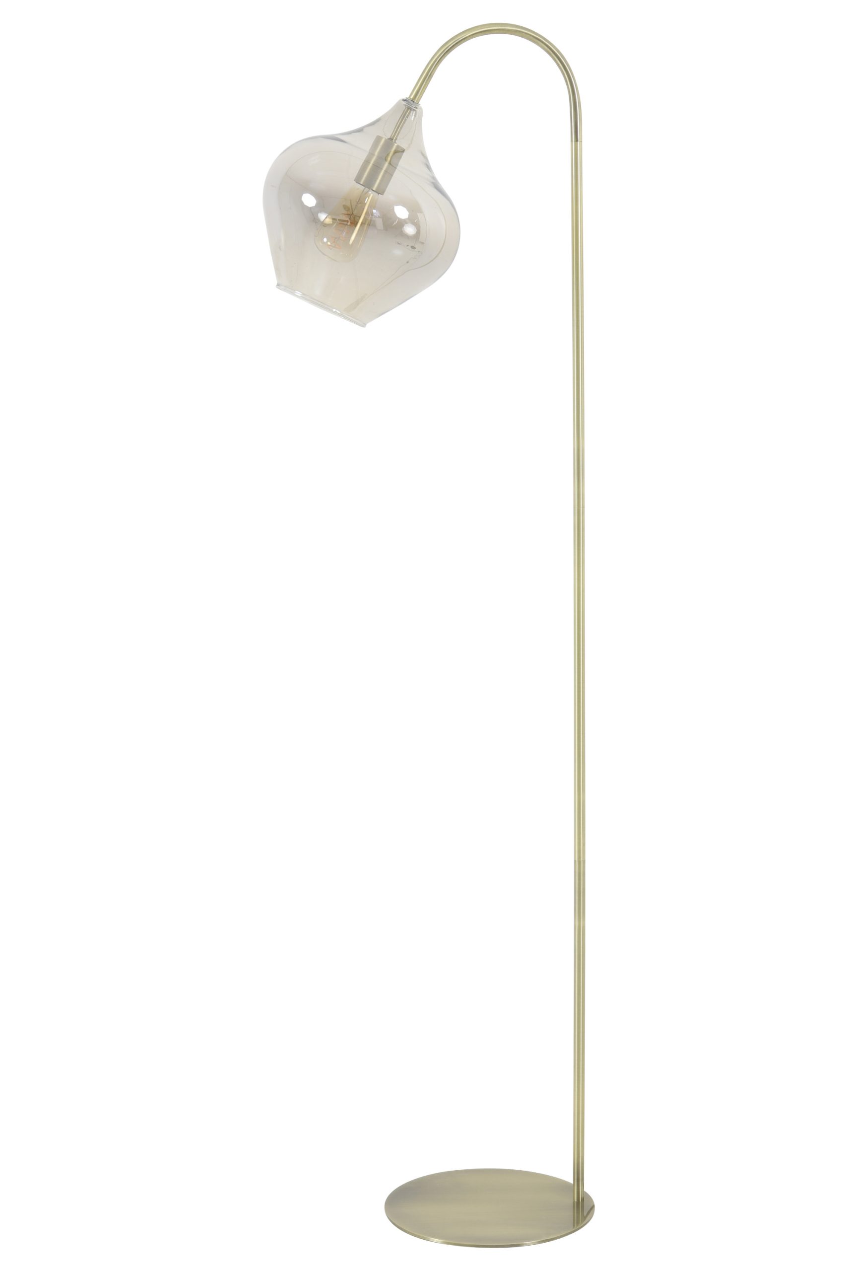 Light & Living Vloerlamp 45x28x160 cm RAKEL antiek brons+smoke