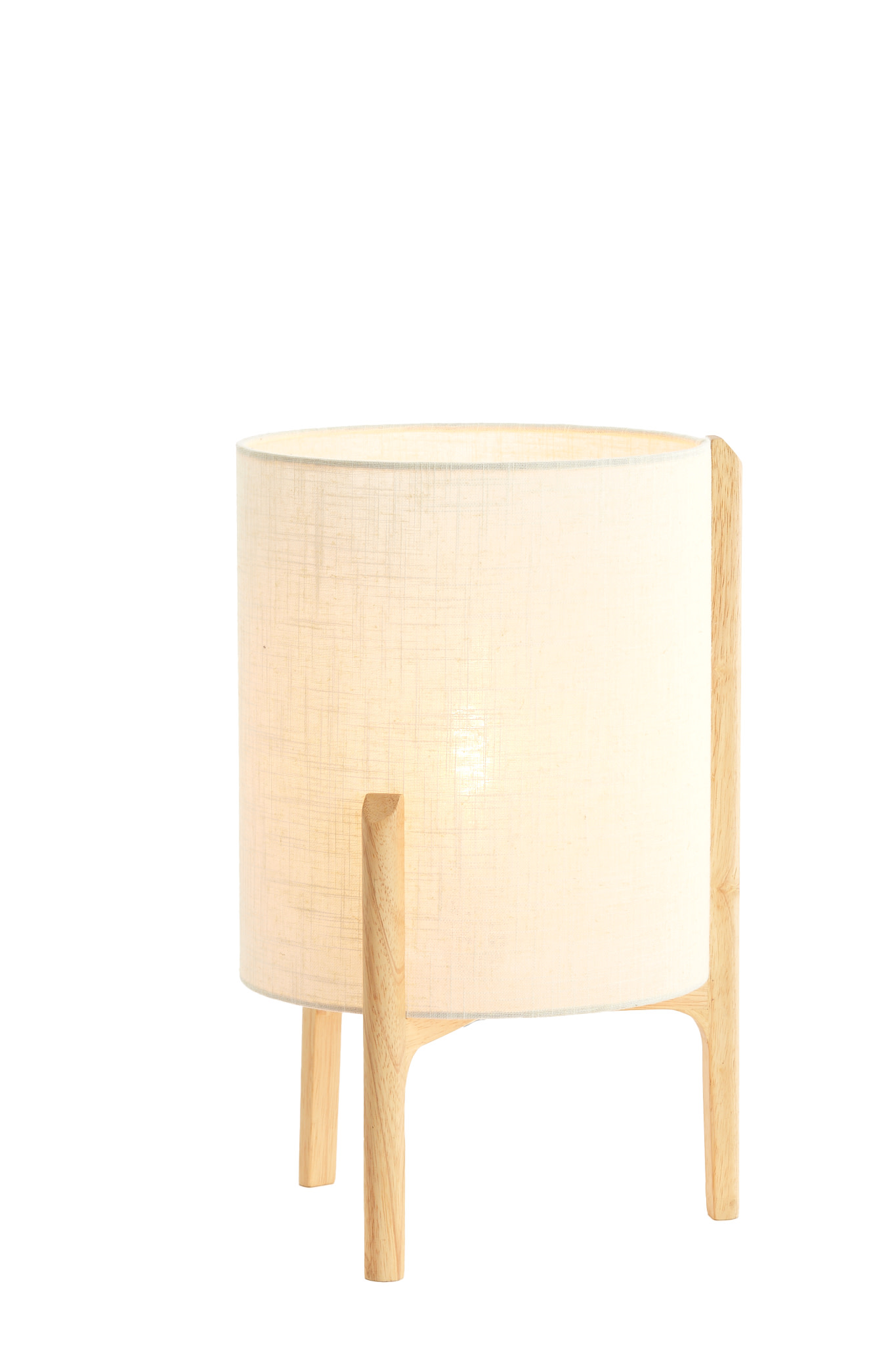 Light & Living Tafellamp Ø28x44 cm LITTO naturel+linnen wit