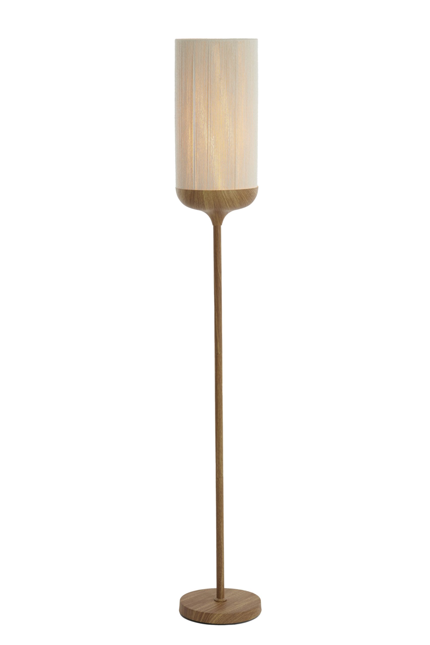 Light & Living Vloerlamp Ø23x159 cm DANIA hout print naturel+touw crème