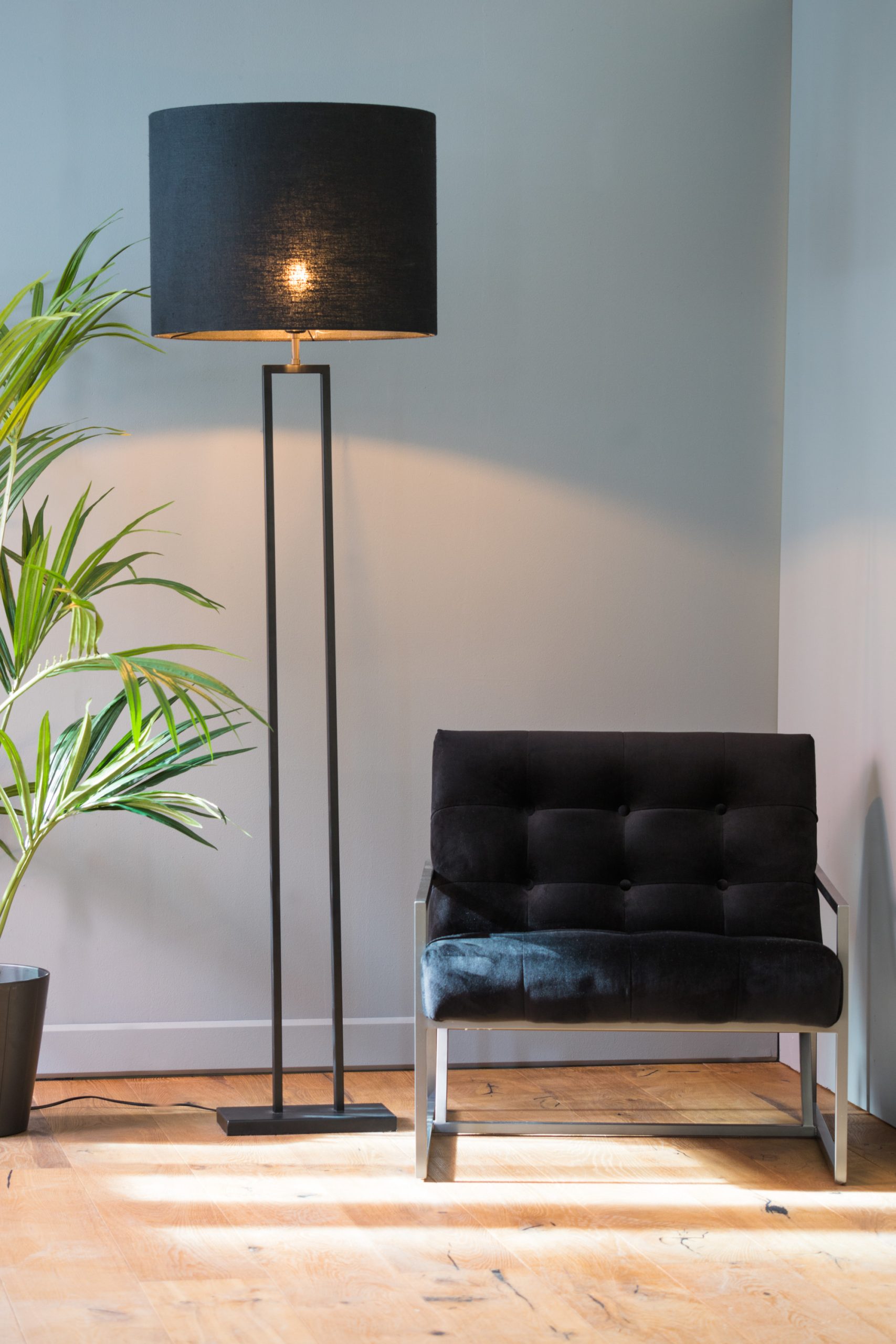 Light & Living Vloerlamp 30x15x141 cm SHIVA mat zwart