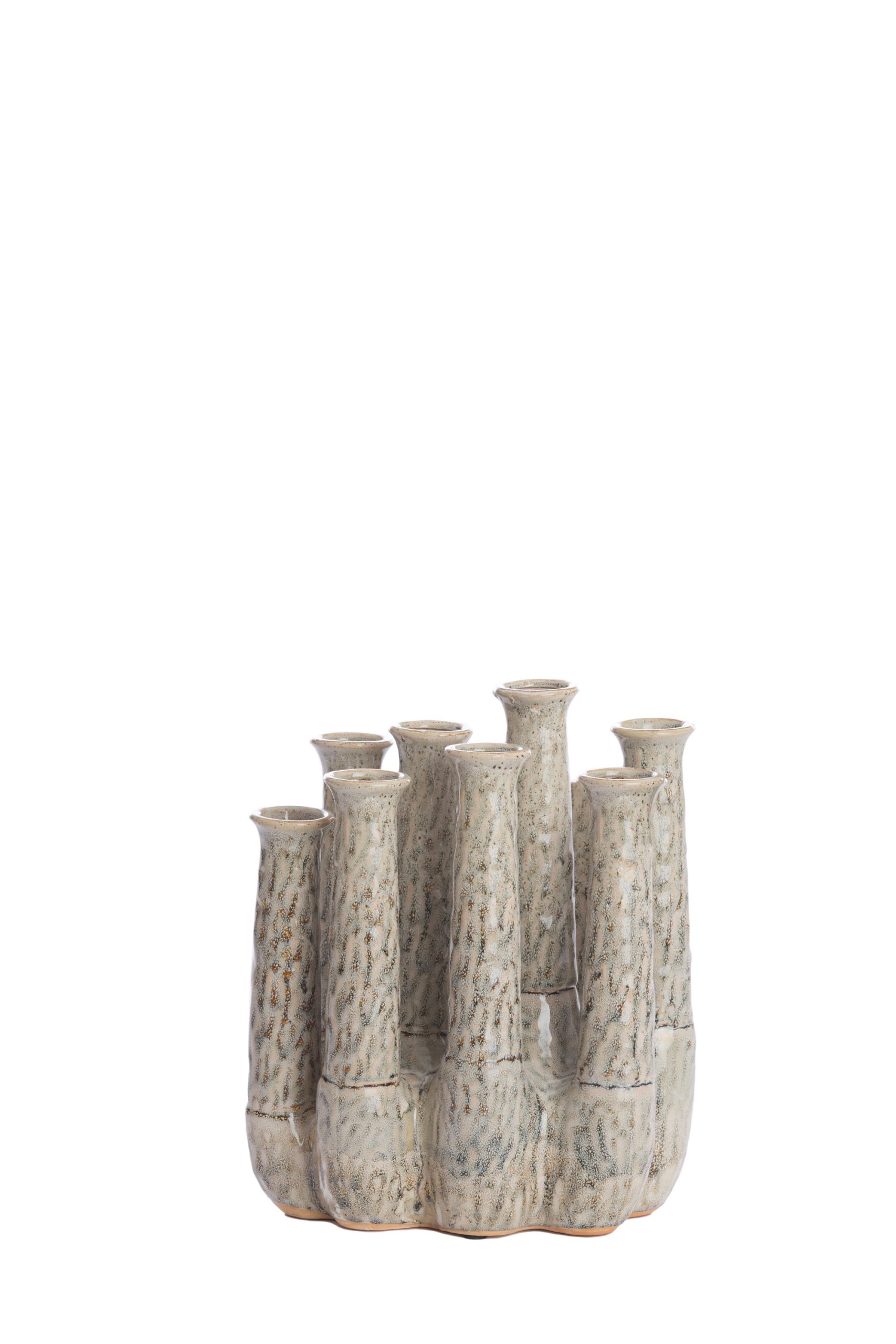 Light & Living Vaas deco 25x17x30 cm LEANJA keramiek beige